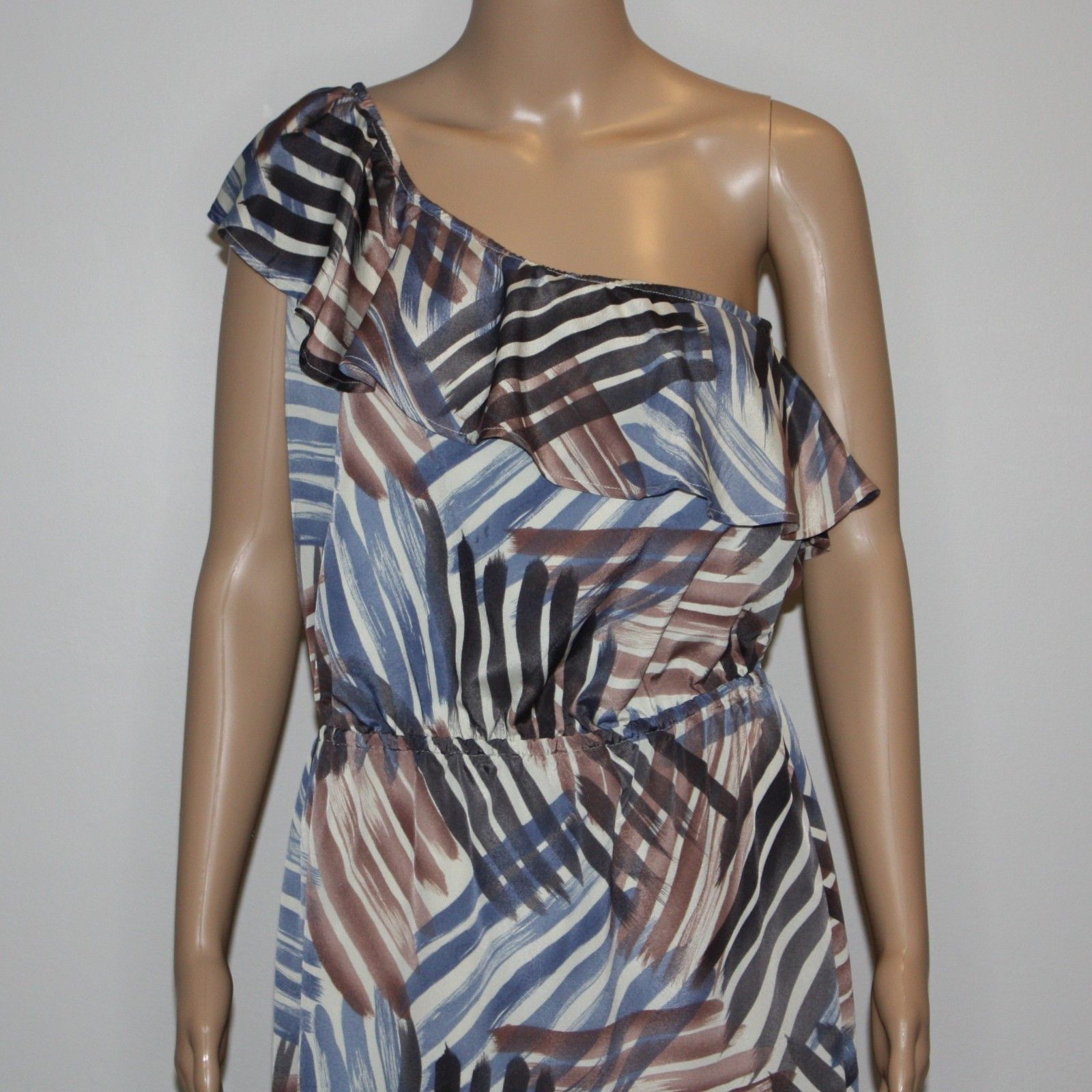 Banana Republic One Shoulder Ruffle Flounce Dress in size US 10 NWOT $99 Size L / US 10 / IT 46 - 2 Thumbnail
