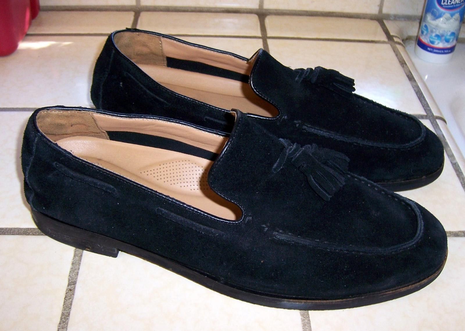 Marc Fisher LTD "Garry" Suede Tassel Loafers - Men's US 10.5