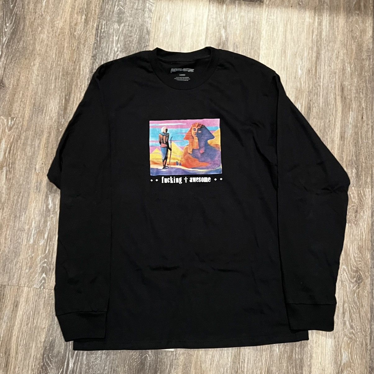 Fucking Awesome Fucking Awesome Egyptian Long sleeve Sphinx Pharoah Tee Size US L / EU 52-54 / 3 - 5 Thumbnail