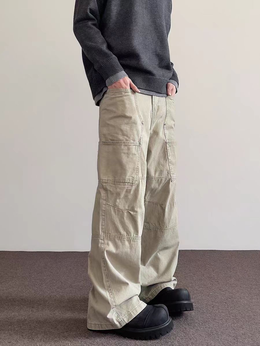 Japanese Brand × Vintage Street Vintage Workwear Straight Leg Casual Pants Size US 32 / EU 48 - 3 Thumbnail