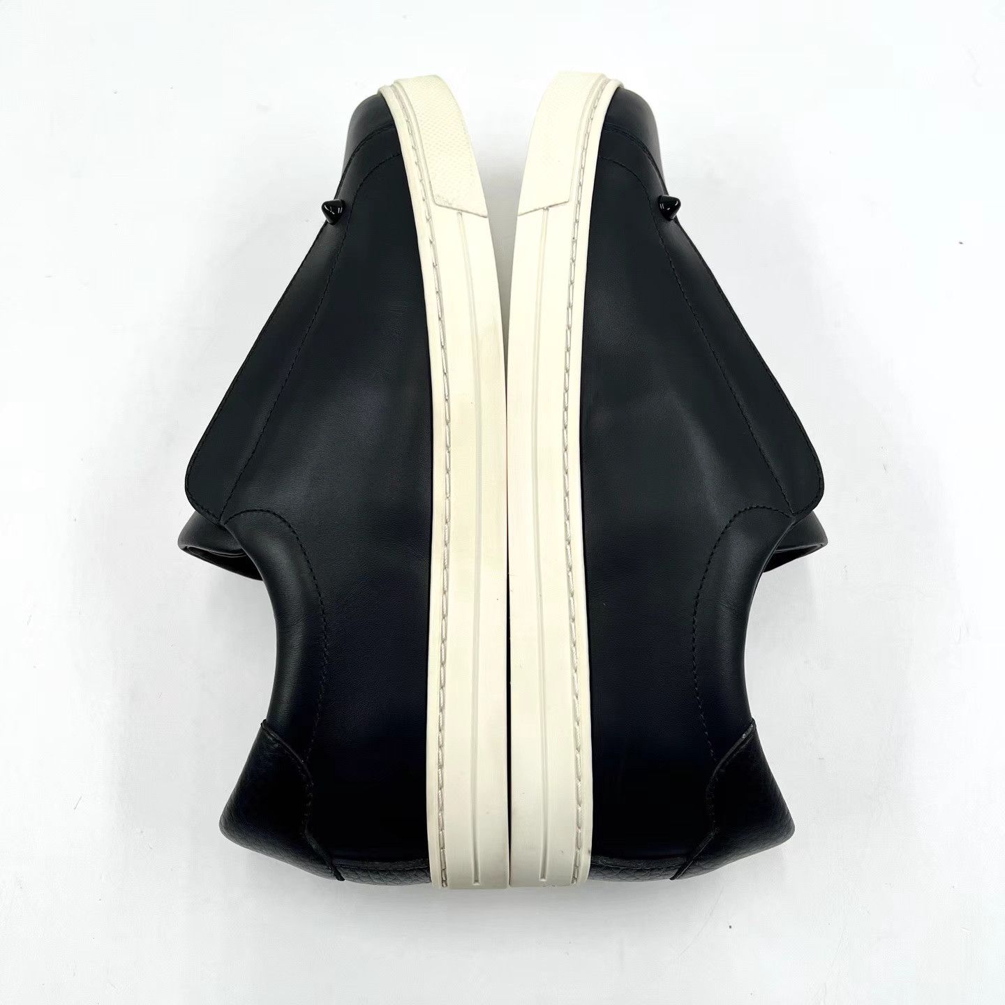 Fendi Fendi Black Leather Slip-On Low-Top Sneakers K12 Size US 7.5 / IT 37.5 - 6 Thumbnail