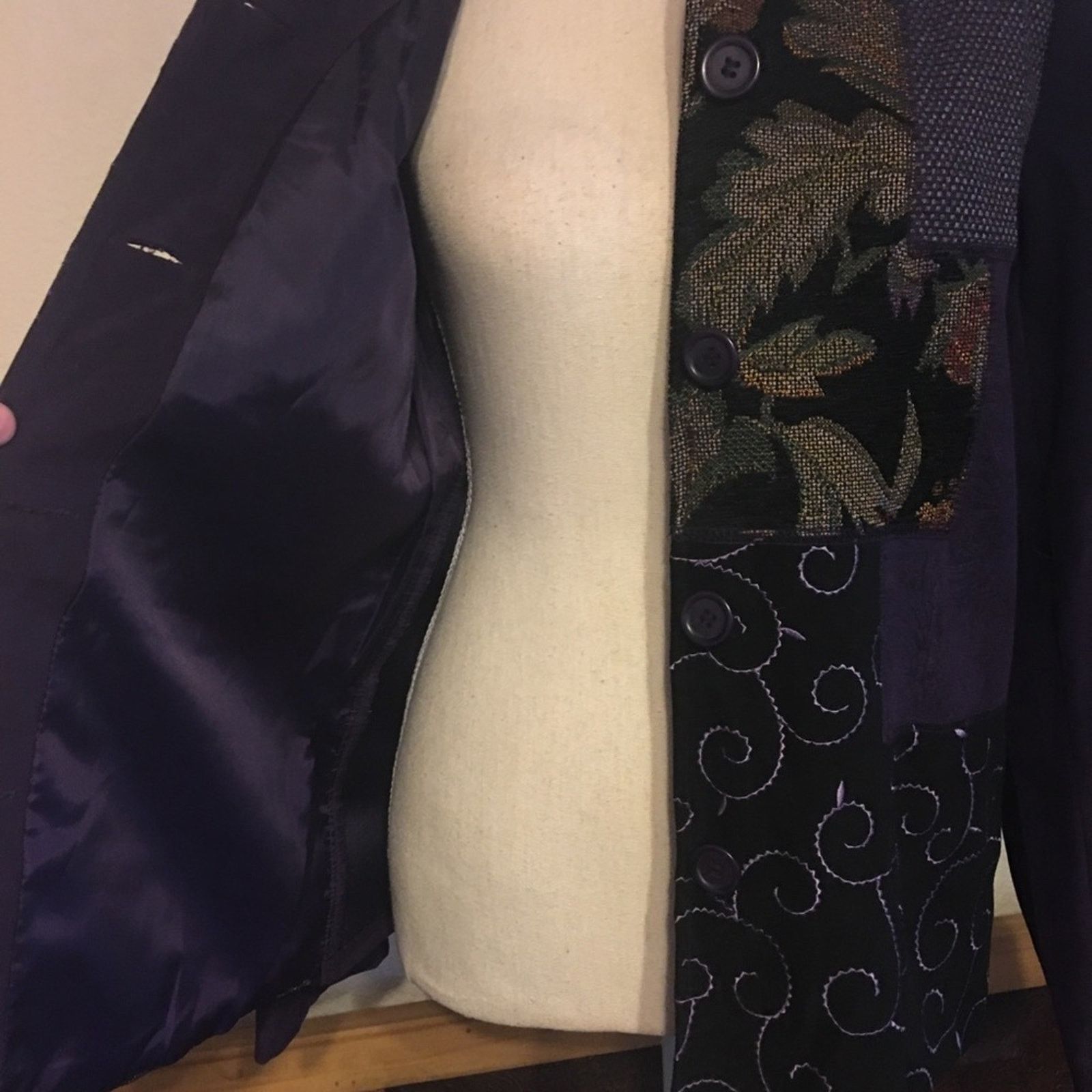 Vintage Vintage 90s Notations patchwork jacket & pant set Size S / US 4 / IT 40 - 5 Thumbnail