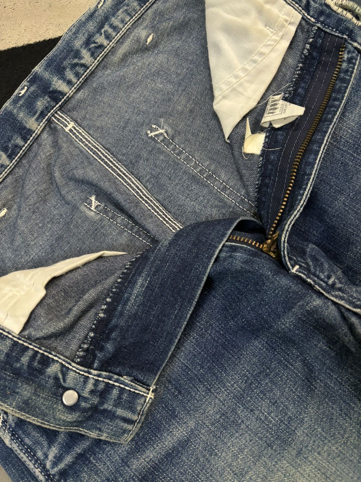 Lee Vintage 90s Lee Mud Wash Baggy Carpenter Jeans Size US 29 - 20 Thumbnail