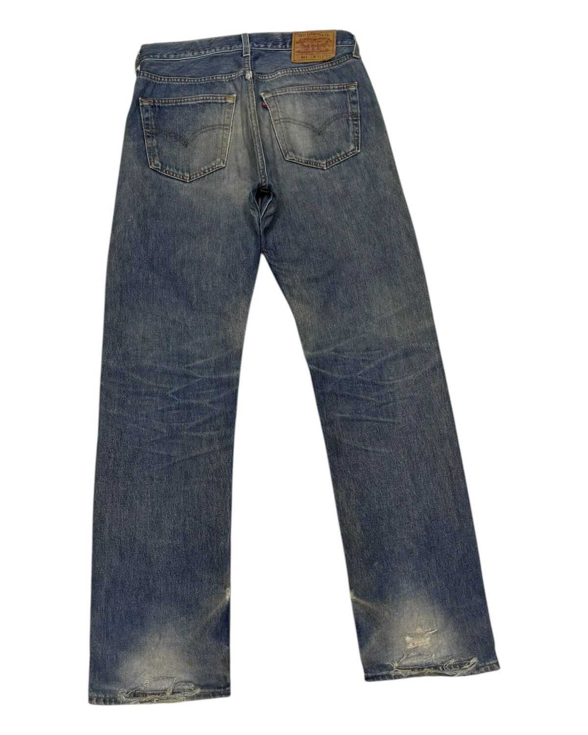 Levi's VINTAGE LEVIS 501 DISTRESSED DENIM JEANS Size US 31 - 4 Thumbnail