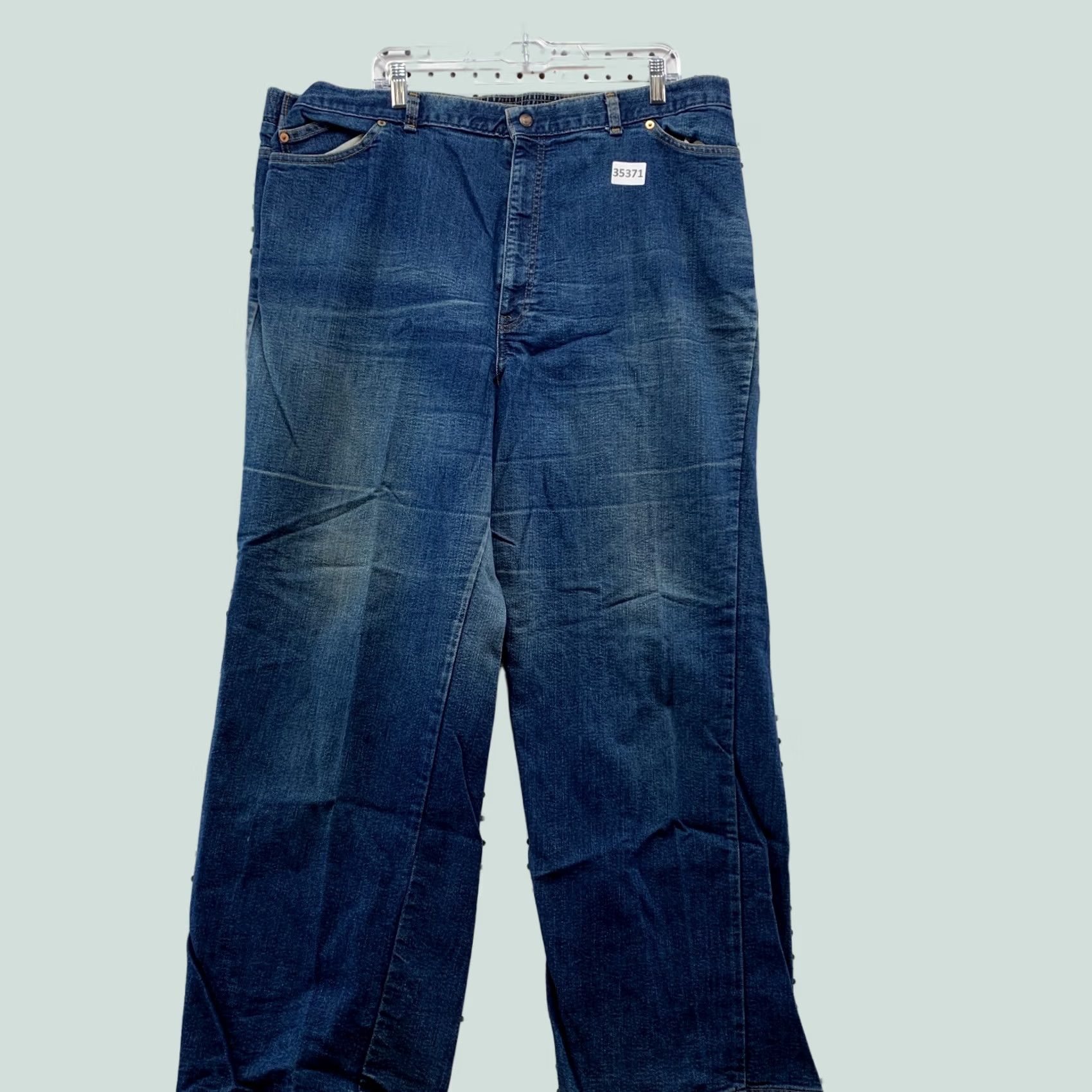 Levi's VINTAGE Levi's Jeans Men 42x31.5 Blue Denim Elastic Waist Orange Tab 29381 9116 Straight Modern Keywords Size US 42 / EU 58 - 1 Thumbnail