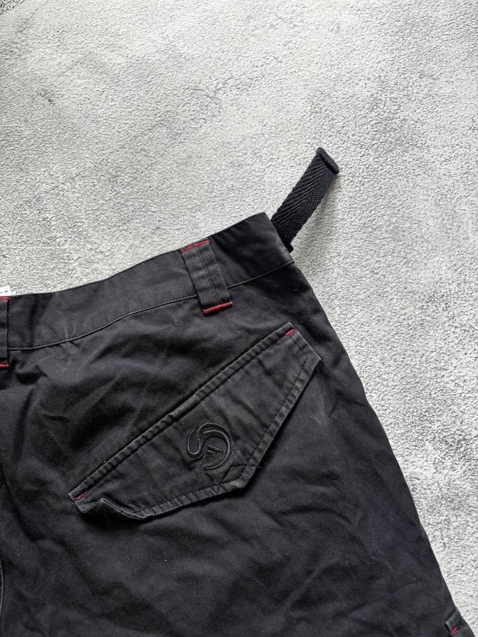 Adidas Milan faded vintage distressed cargo shorts