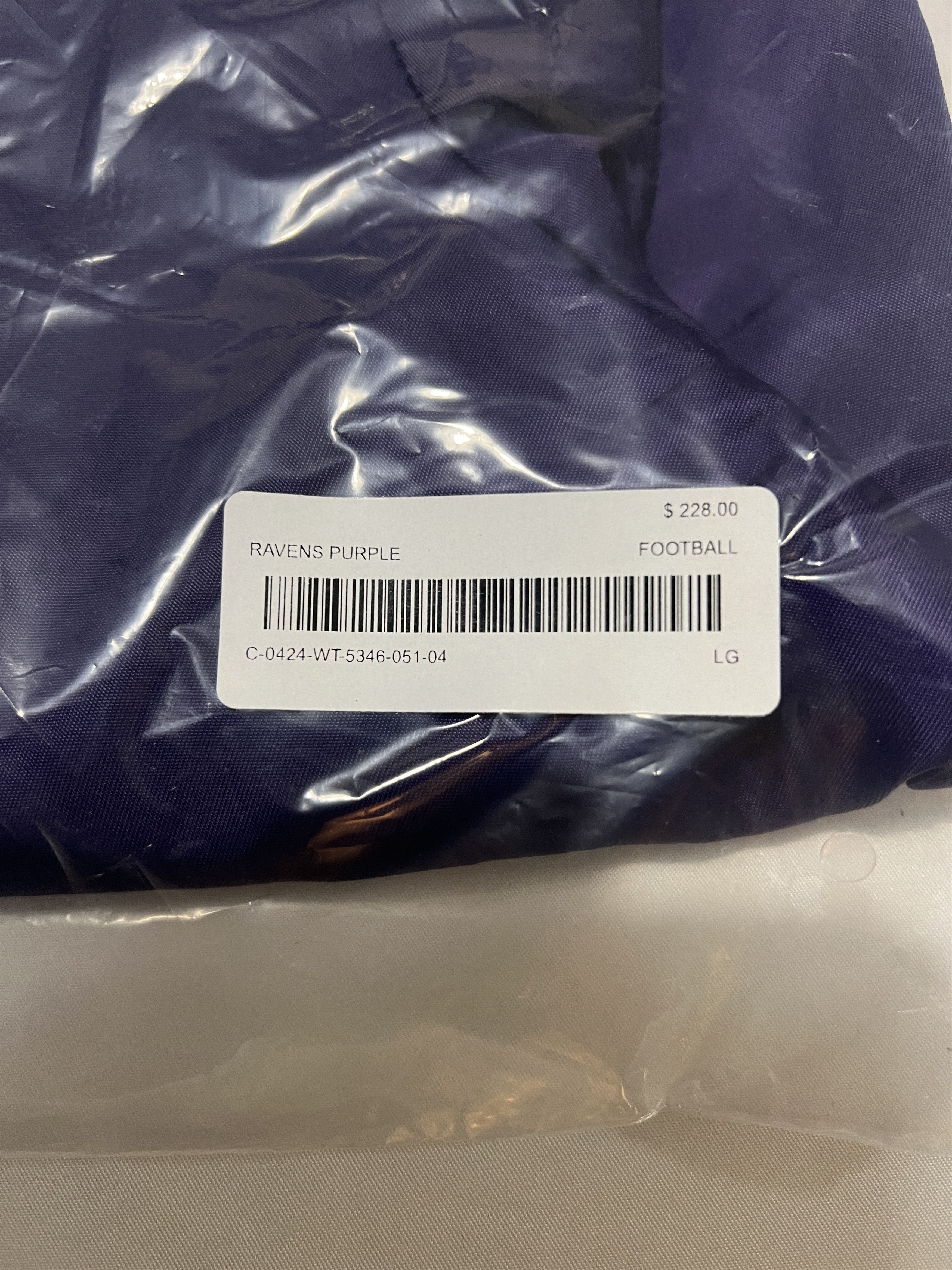 Drake OVO x NFL BALTIMORE RAVENS STARTER TRAINER PULLOVER JACKET Size US L / EU 52-54 / 3 - 2 Thumbnail