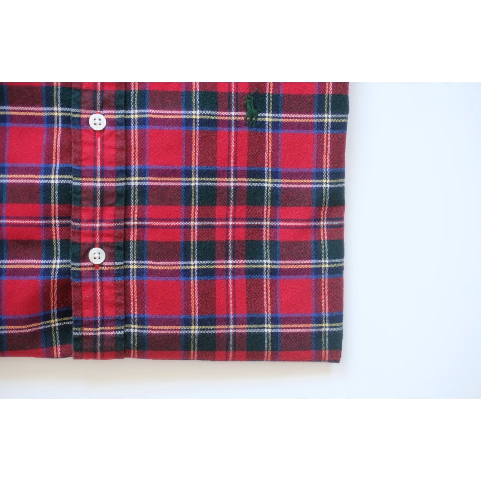 Ralph Lauren RALPH LAUREN CLASSIC FIT 100% COTTON PLAID RED BUTTON DOWN SHIRT MEN L Size Size US L / EU 52-54 / 3 - 4 Thumbnail