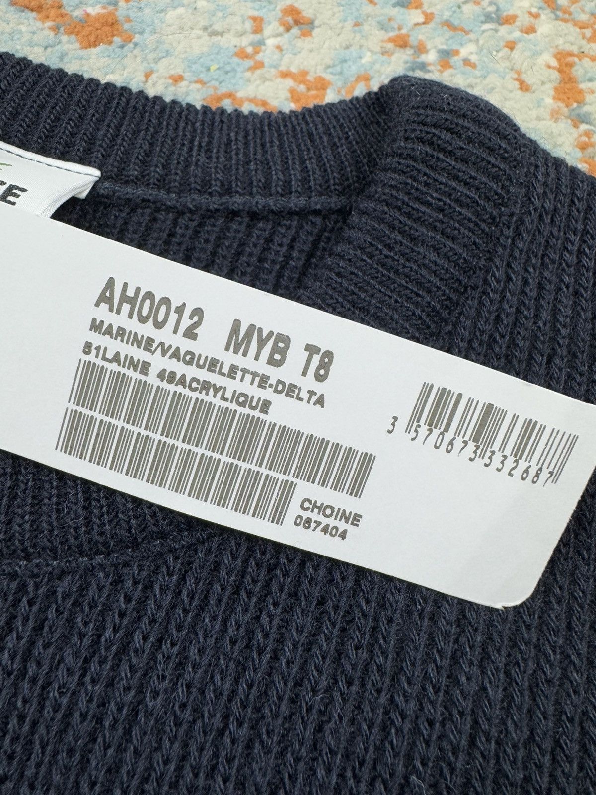 Lacoste × Vintage Vintage 90s DSWT! Lacoste striped sweater Size US XXL / EU 58 / 5 - 13 Thumbnail