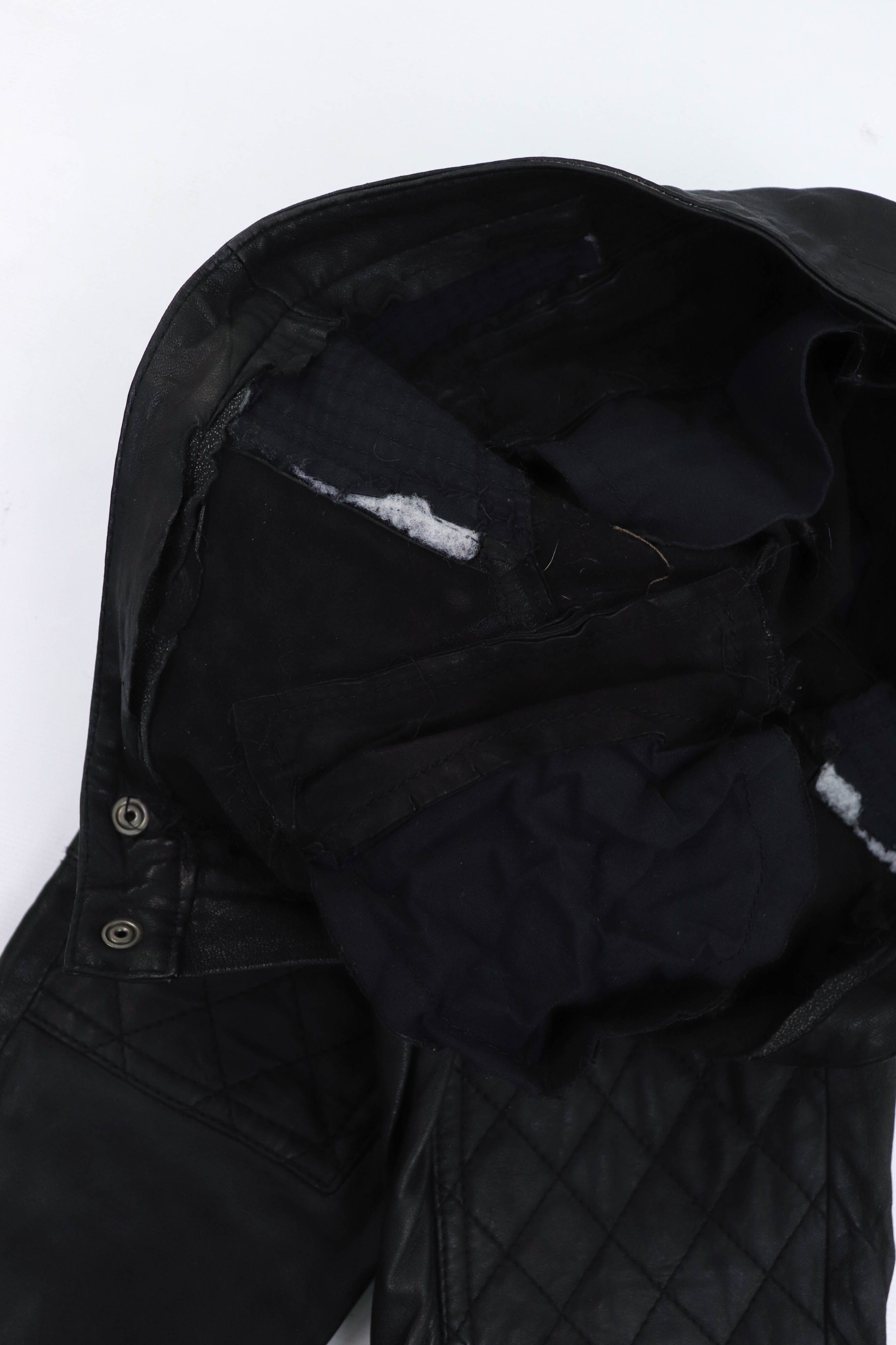 John Galliano Vintage Galliano 2000s Black Leather Zip Biker Pants Size 30" / US 8 / IT 44 - 21 Thumbnail