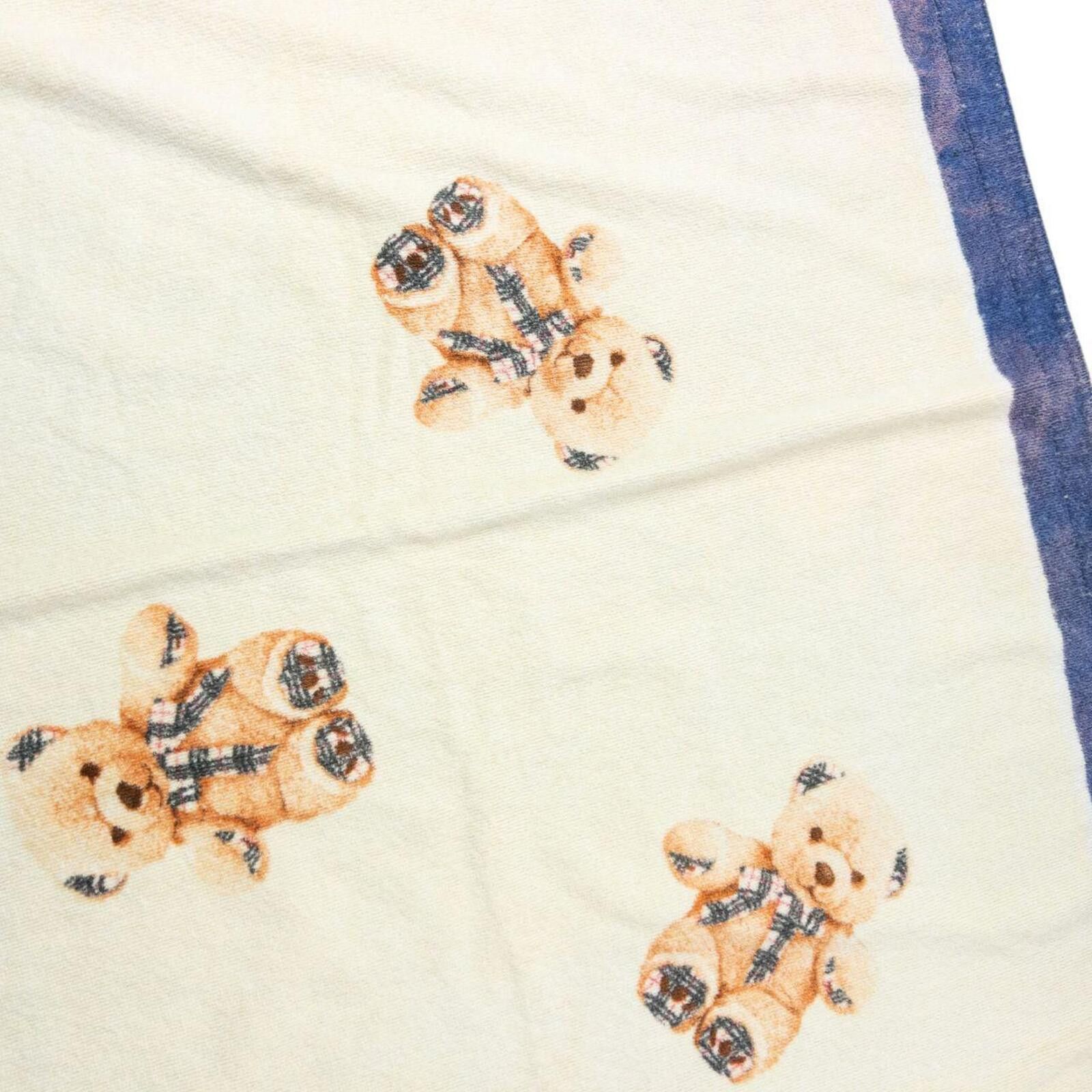 Burberry Vintage 90s Burberry Nova Check Teddy Bear Print Beach Towel Size ONE SIZE - 5 Thumbnail