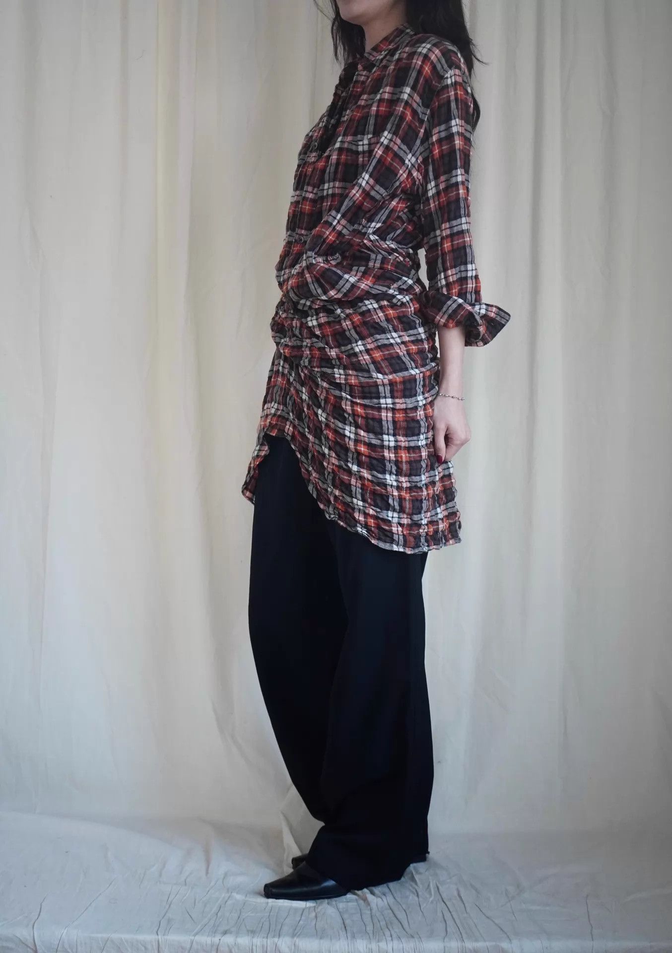Junya Watanabe Junya Watanabe 2011 Twisted 2-Piece Check Shirt S Size S / US 4 / IT 40 - 4 Thumbnail