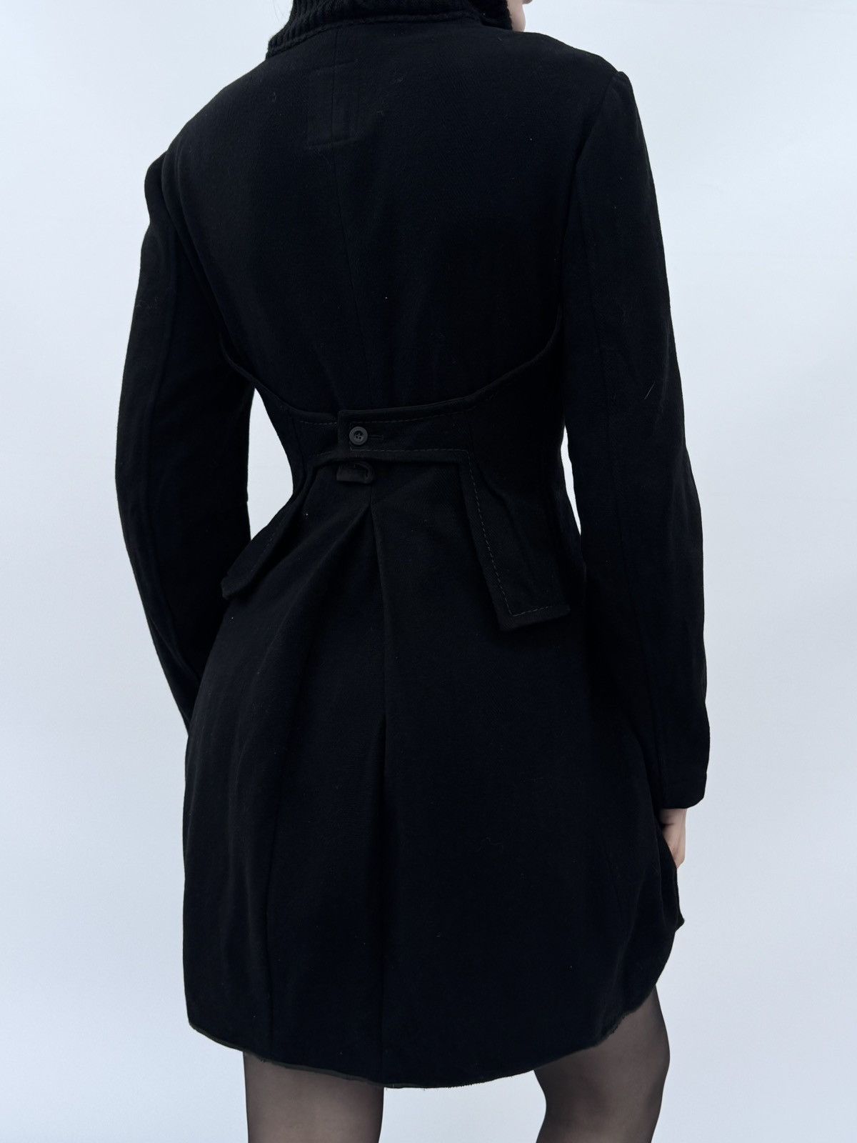Marithe + Francois Girbaud Coat avantgarde asymetric baloon marithe dark academia goth Size S / US 4 / IT 40 - 10 Thumbnail