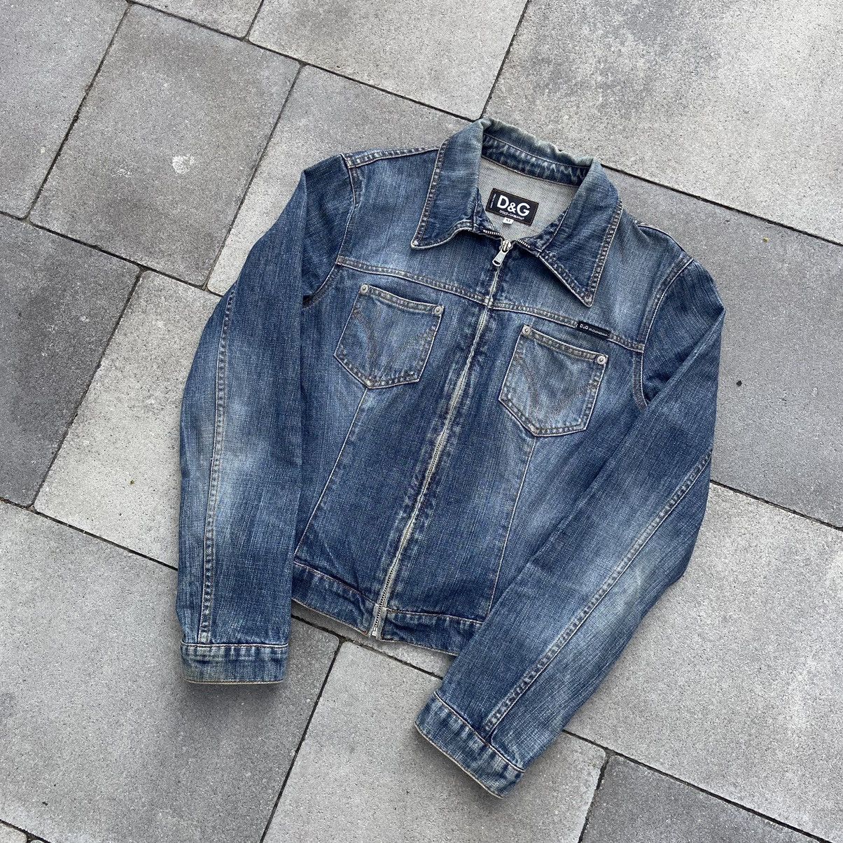 Dolce & Gabbana 📌 Vintage Dolce&Gabanna Y2K Denim Jacket Size M / US 6-8 / IT 42-44 - 1 Thumbnail