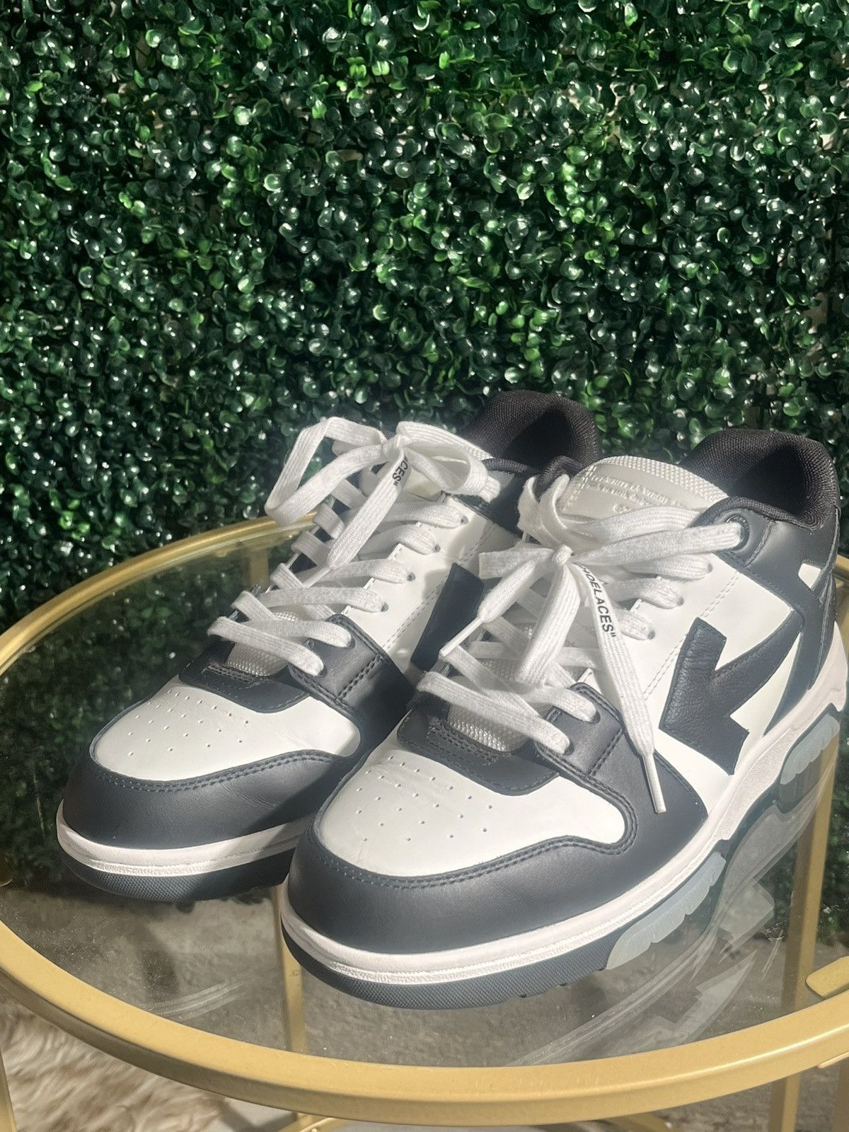 Off-White Out of Office Leather Sneakers – White/Black – EU 44 / US 11 Size US 11 / EU 44 - 1 Thumbnail