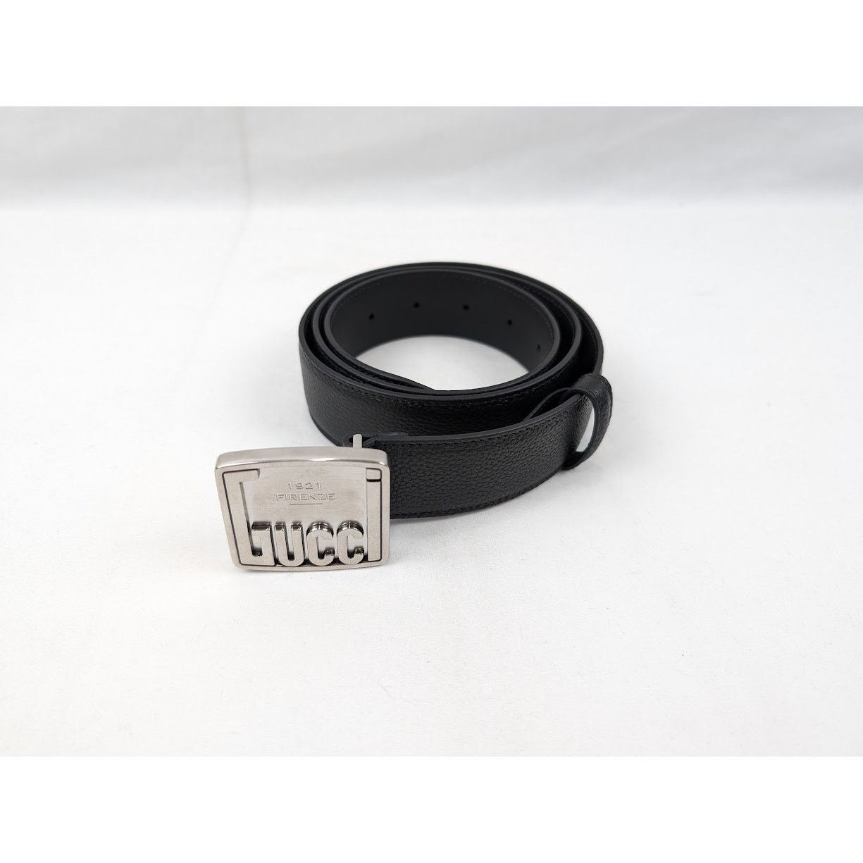 Gucci o1rshd1 Size: 90 CM / Logo Plate Belt in Black Size 36 - 2 Thumbnail