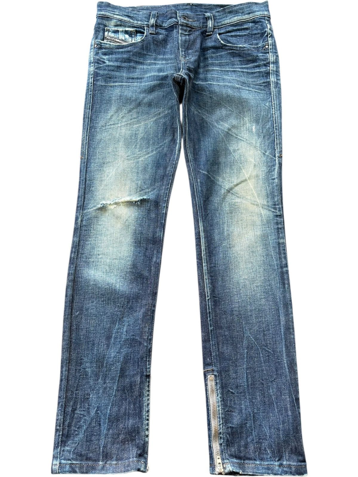 Diesel Vintage Italy Diesel Zivy Mud Wash Distressed Jeans Size 30" / US 8 / IT 44 - 1 Thumbnail
