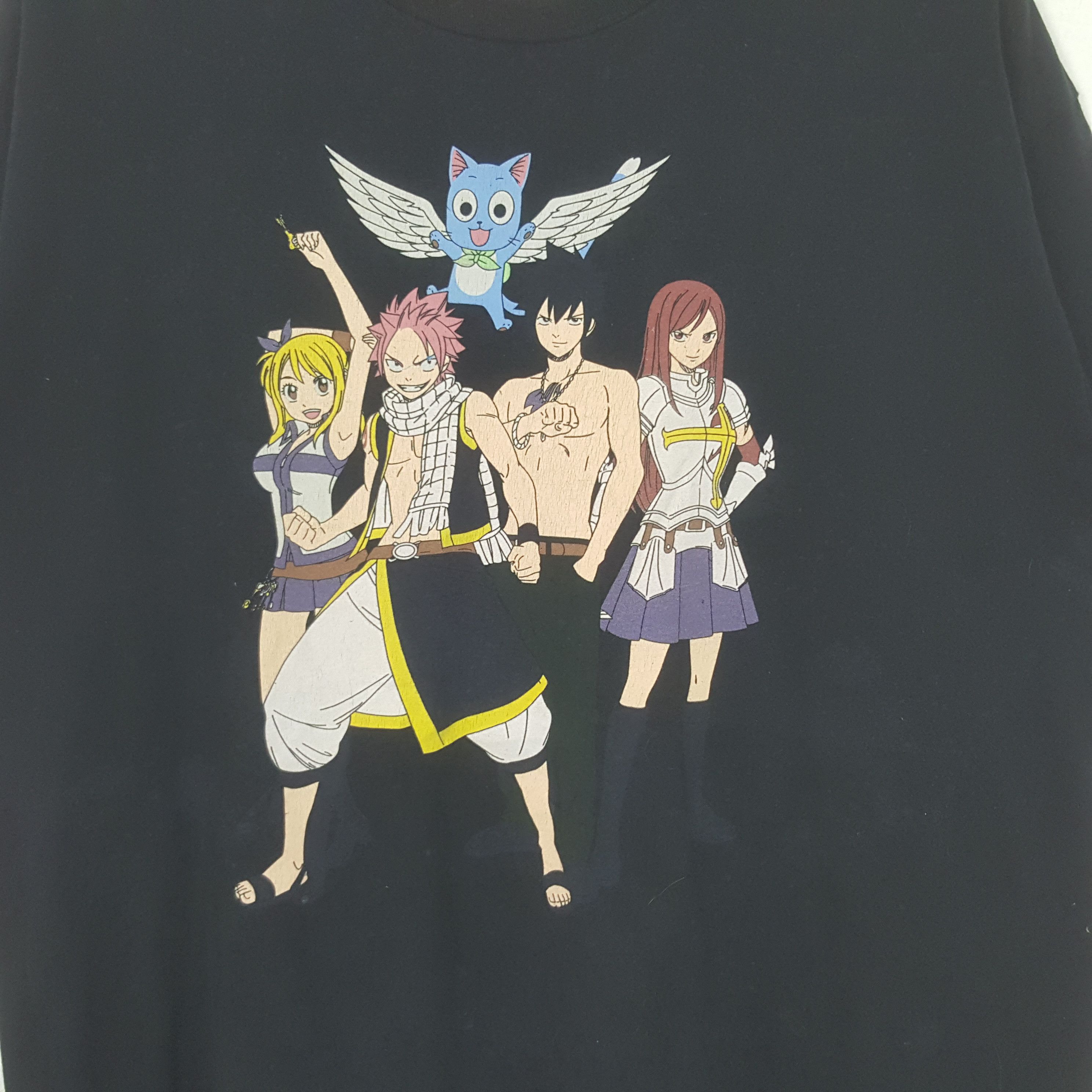 Anime Vintage Fairy Tail Japanese Anime Tshirt RR26 Size US XL / EU 56 / 4 - 2 Thumbnail