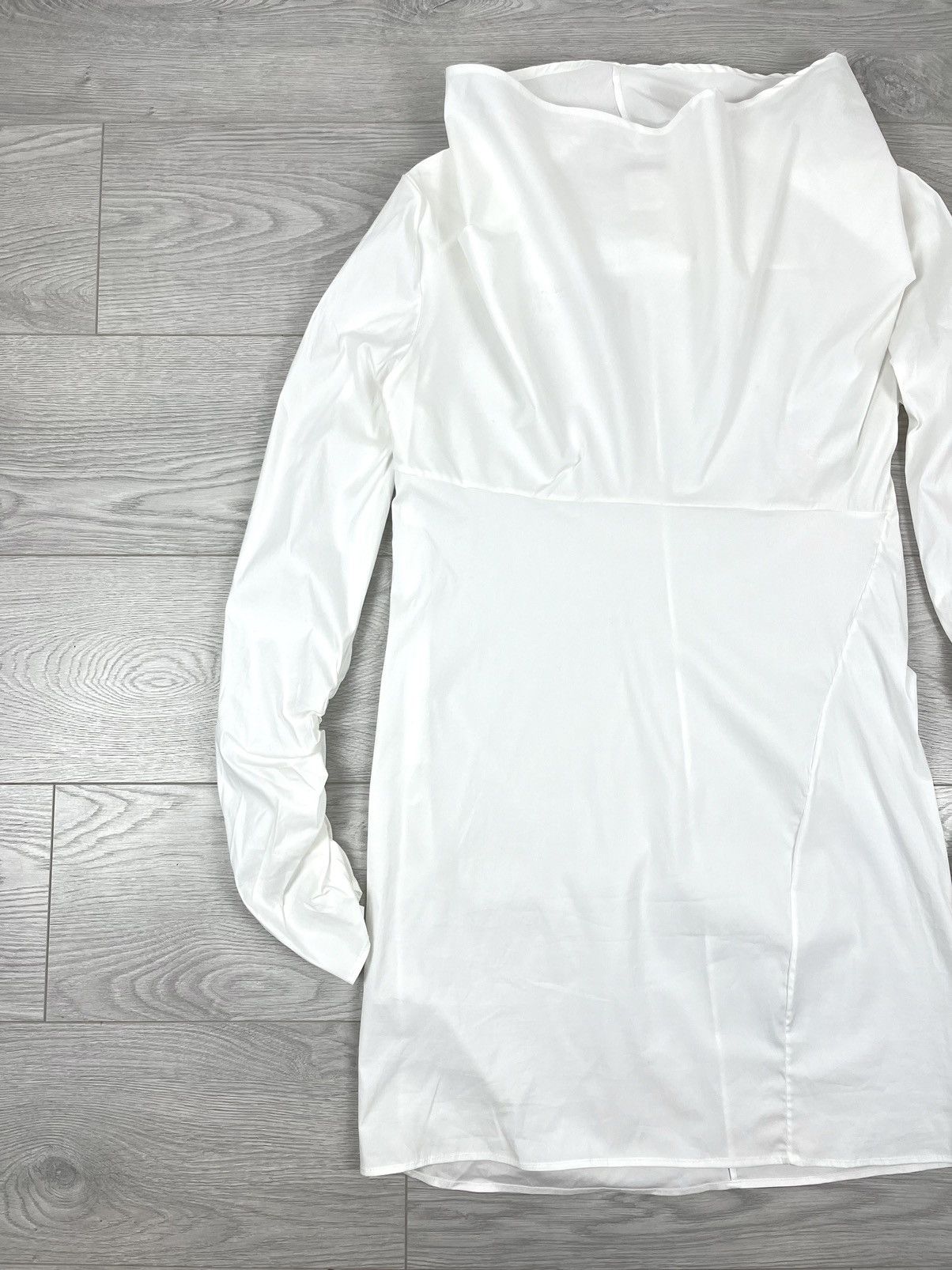 Le Grande Bleu (L.G.B.) Sarah Pacini White Light Avante Garde Dress Size M / US 6-8 / IT 42-44 - 3 Thumbnail