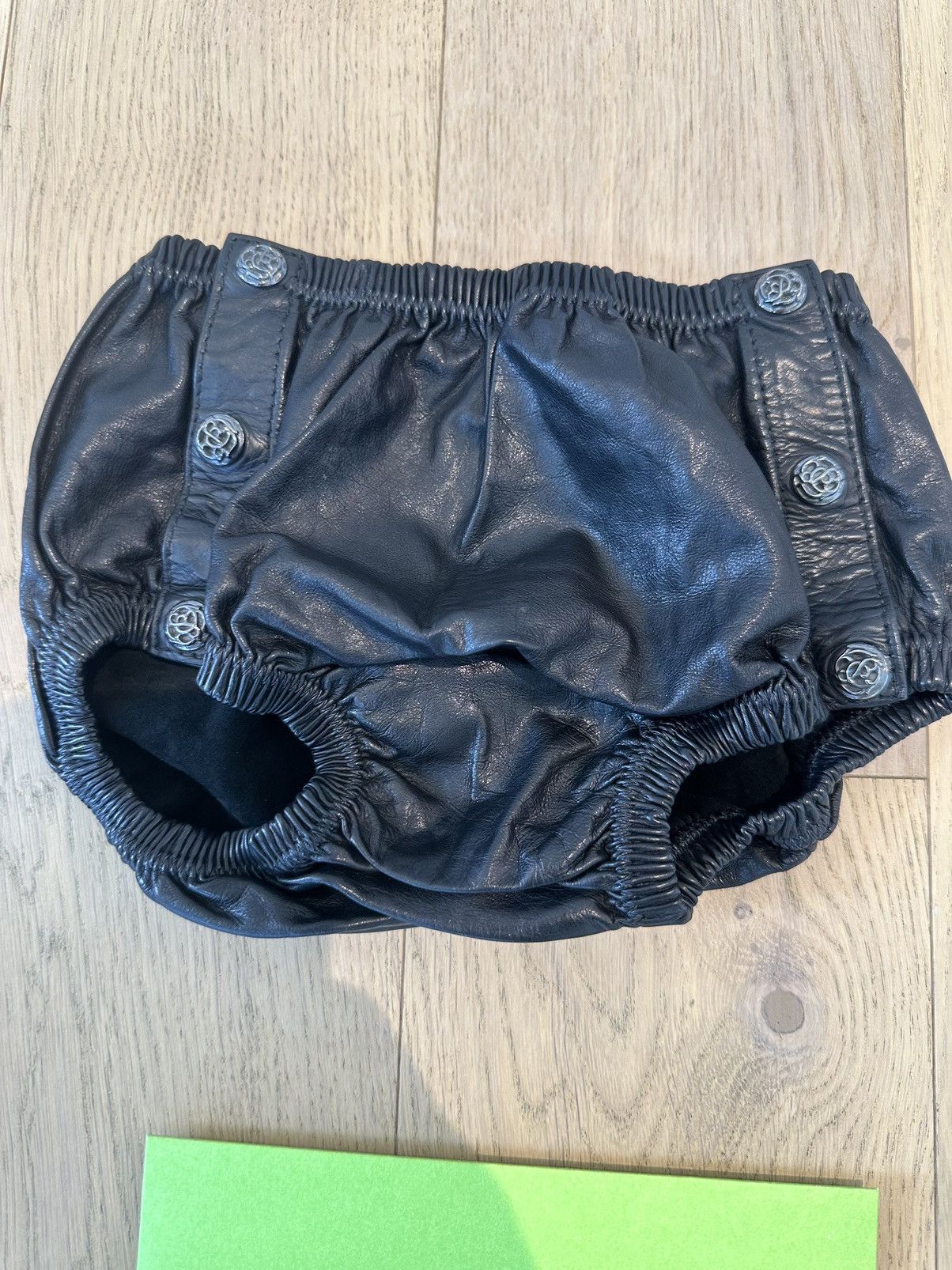Chrome Hearts CHROME HEARTS NEW LEATHER BABY DIAPER SHORTE Size ONE SIZE - 1 Thumbnail