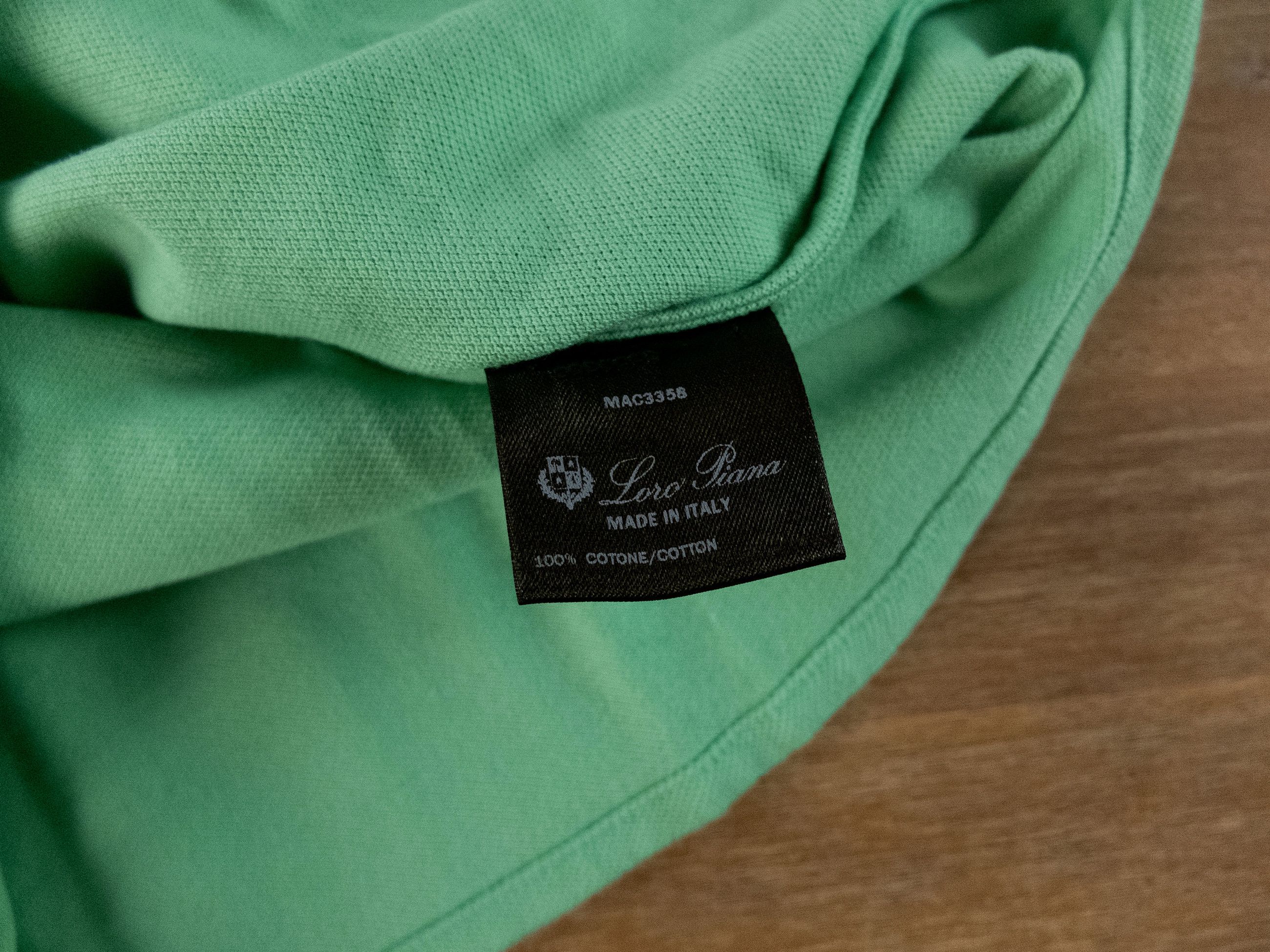 Loro Piana LORO PIANA solid green pique cotton polo shirt Large NWT Size US L / EU 52-54 / 3 - 6 Thumbnail