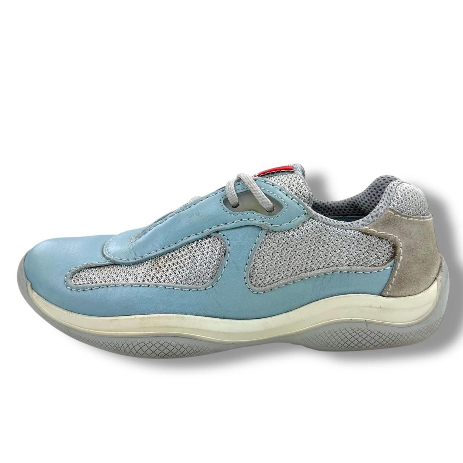 Prada Prada Baby Blue Americas Cup Trainers Size US 6 / IT 36 - 2 Thumbnail