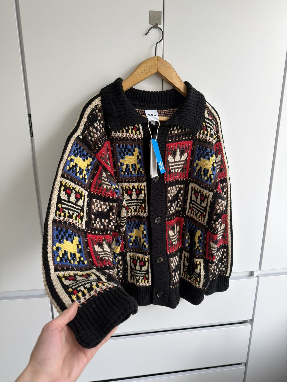 Adidas Adidas Originals CNY Year Of The Horse Knit Cardigan Sweater Size US L / EU 52-54 / 3 - 2 Thumbnail