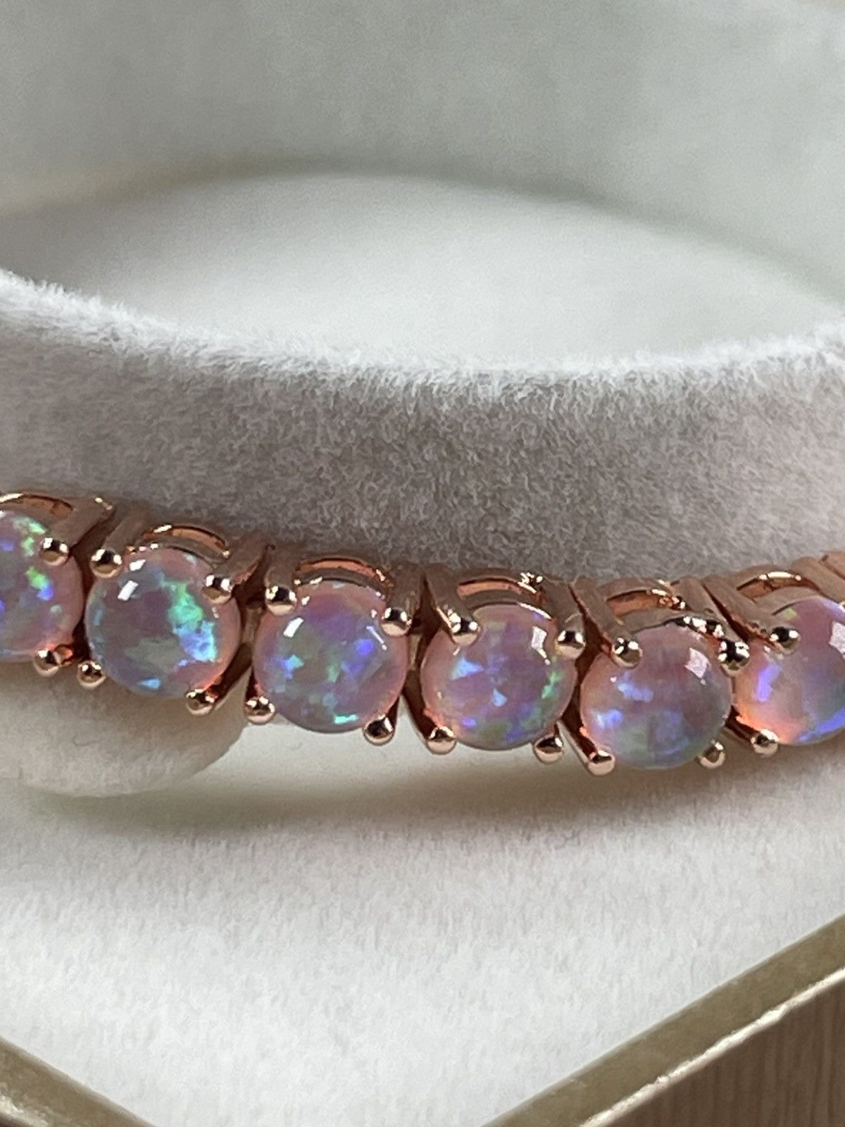 Other Genuine Ethiopian OPAL 14k Rose Gold plated Bolo Bracelet Size ONE SIZE - 11 Thumbnail