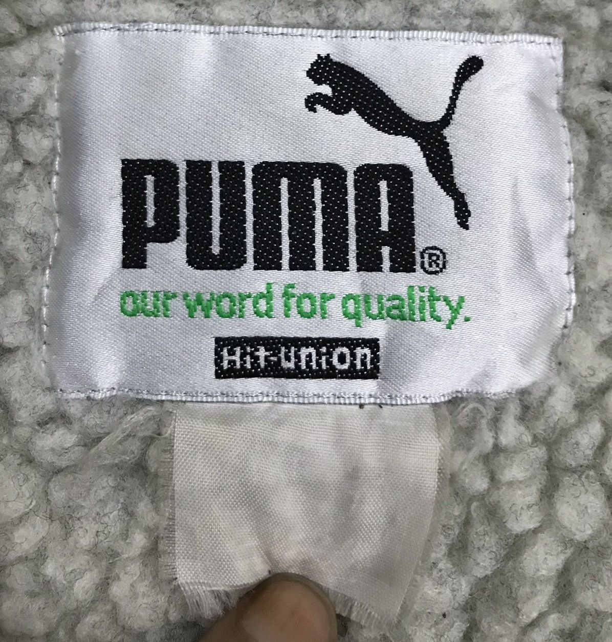 Puma × Vintage Vintage Puma our word To quality hit Union Long Jacket Size US XL / EU 56 / 4 - 14 Thumbnail