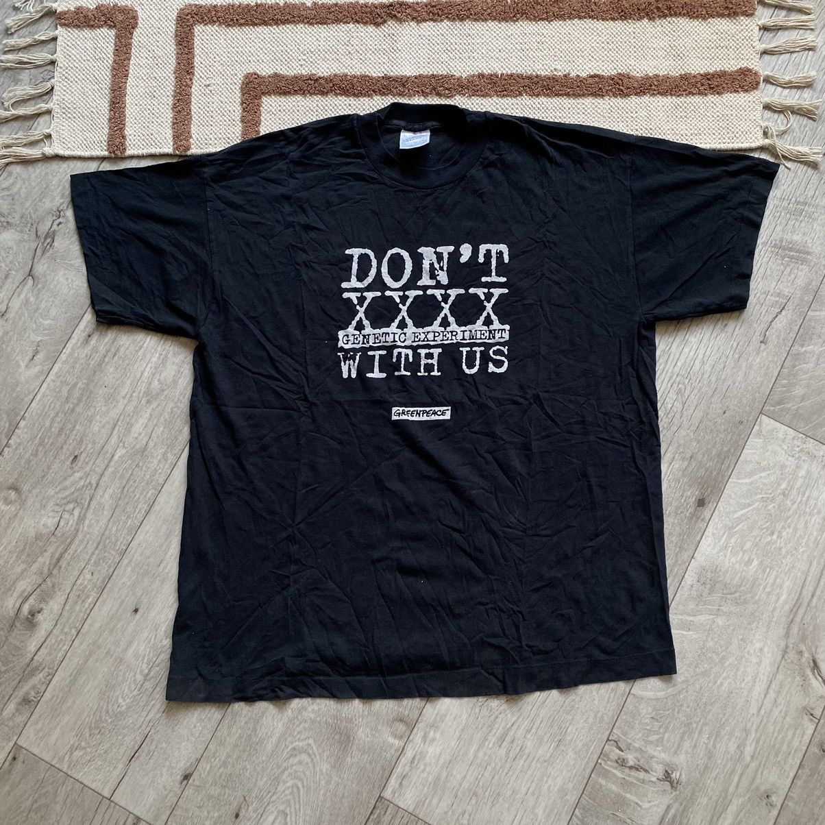 Other VINTAGE GREENPEACE DONT XXXXX WITH US T SHIRT Size US XL / EU 56 / 4 - 1 Thumbnail
