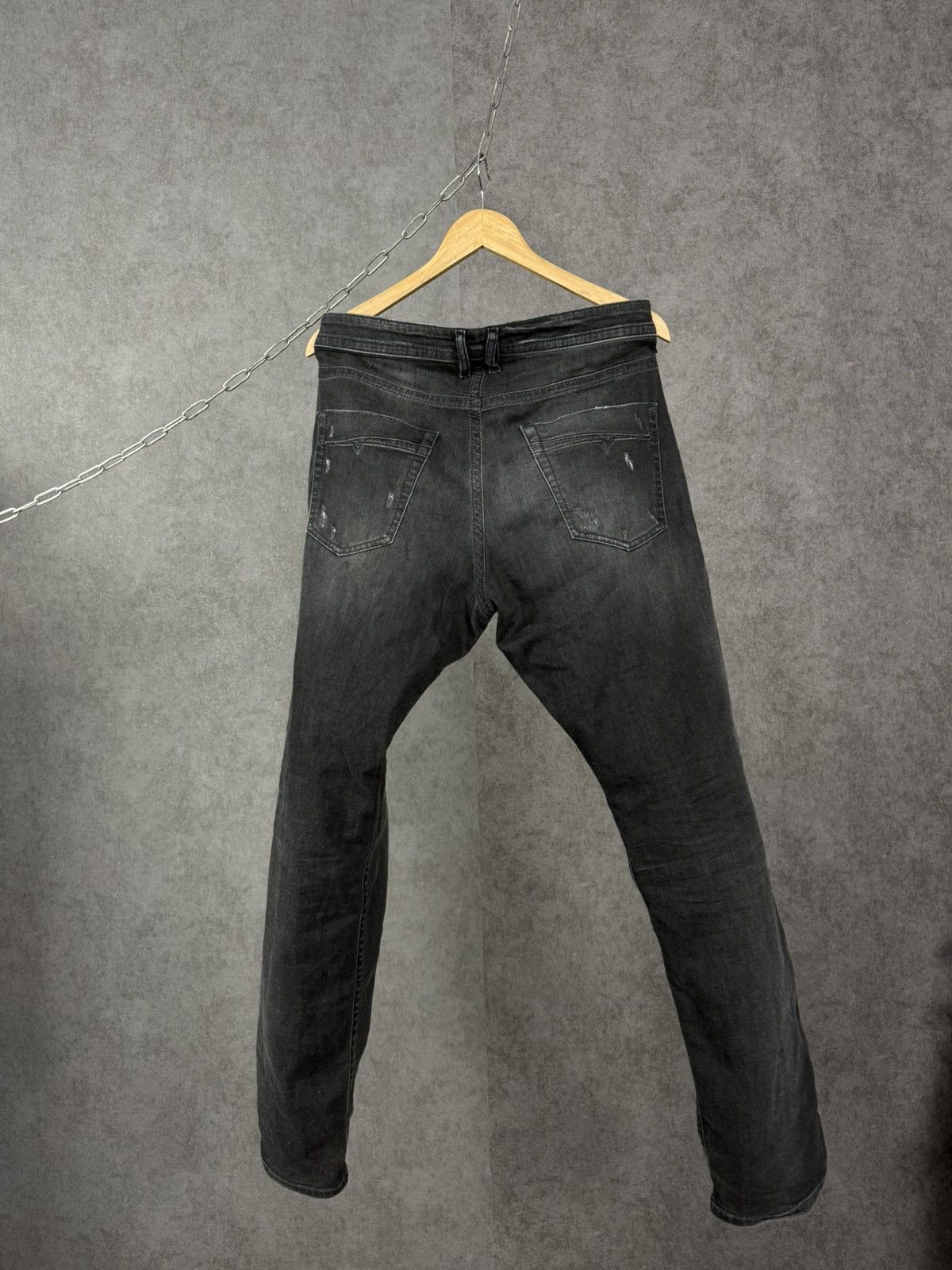 Diesel Diesel Akee designer distressed denim jeans Size US 34 / EU 50 - 6 Thumbnail