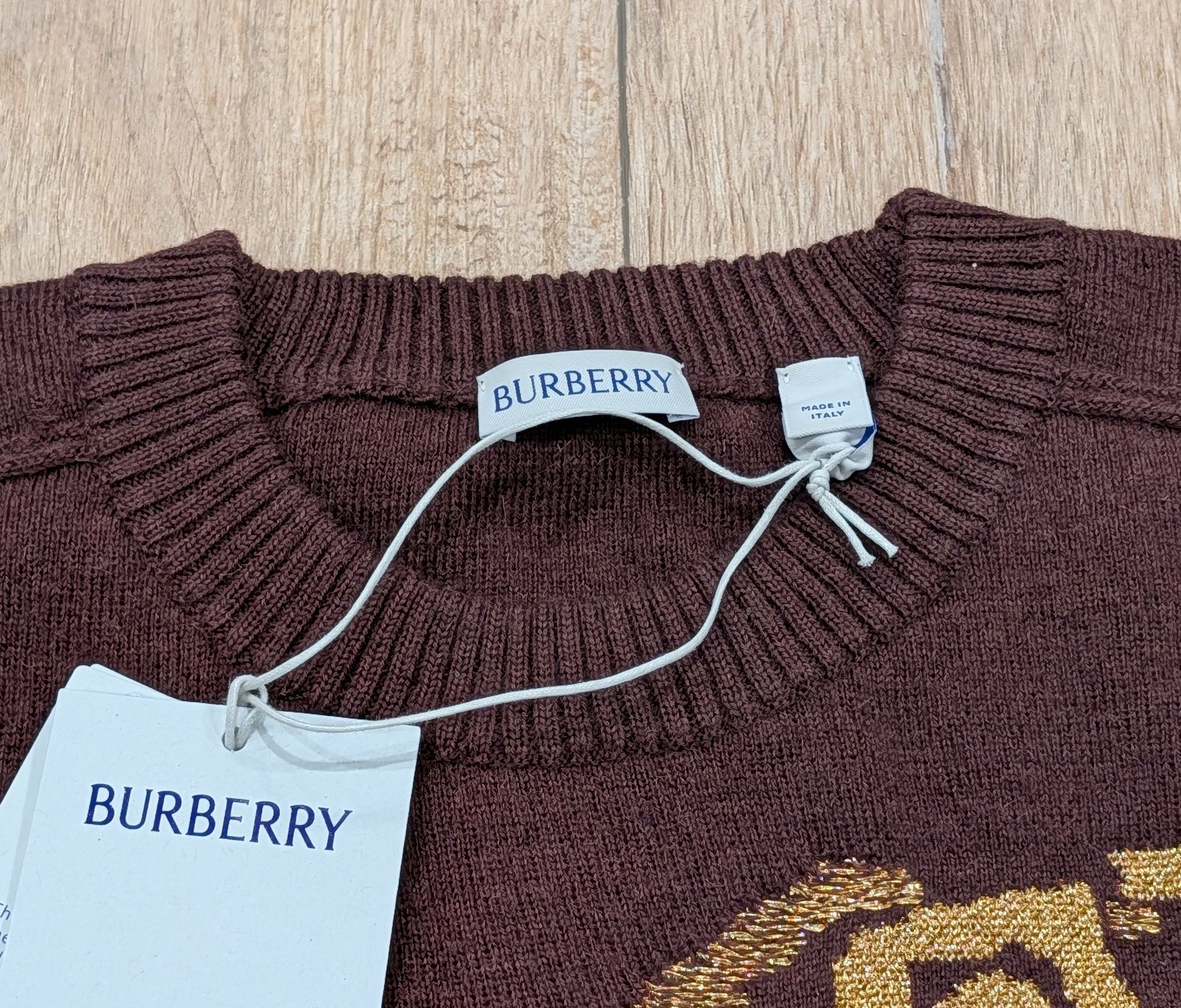 Burberry Burberry Stretch Floral Crewneck Sweater Treacle Small Size US S / EU 44-46 / 1 - 2 Thumbnail