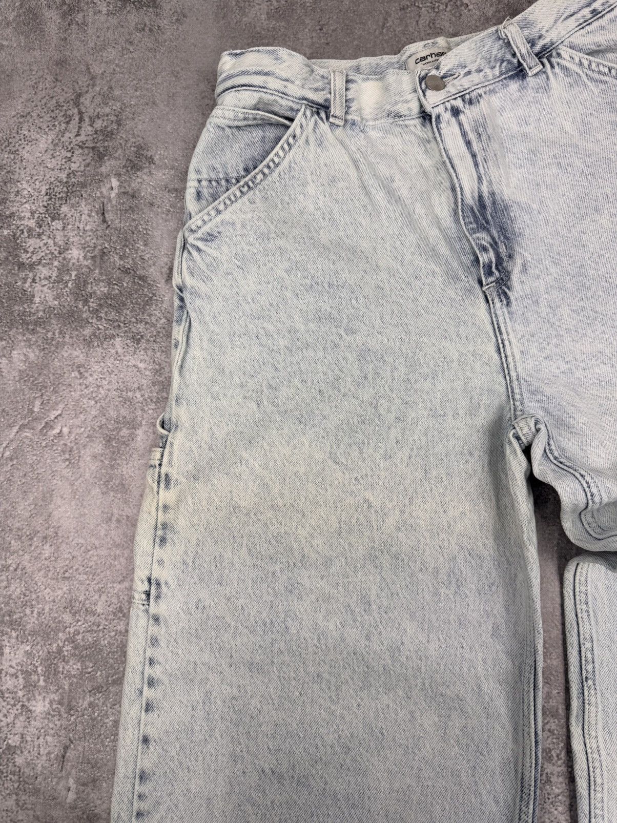 Carhartt Carhartt WIP Women Wide Leg Jeans Light Blue Size W29 Size 29" - 12 Thumbnail