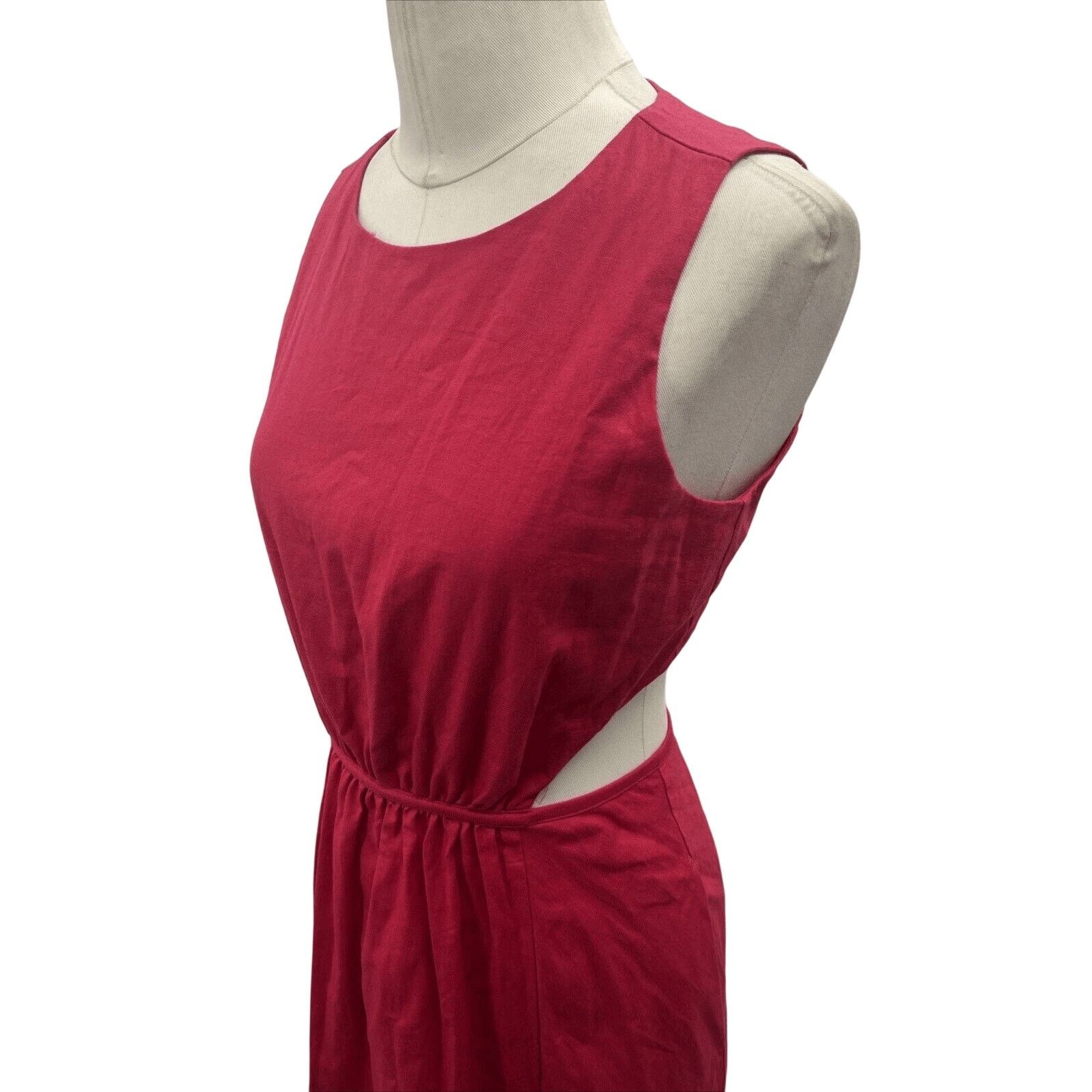 Banana Republic Banana Republic Linen Blend Cutout Midi Dress Size 14 Size XL / US 12-14 / IT 48-50 - 6 Thumbnail