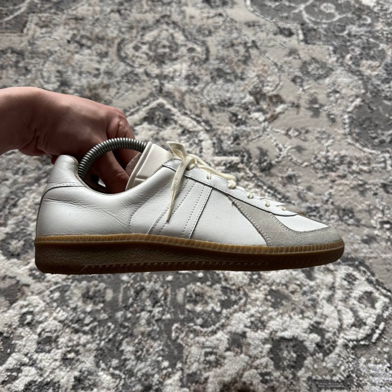 adidas gazelle silver green womens Slides Ice Cream White / 8