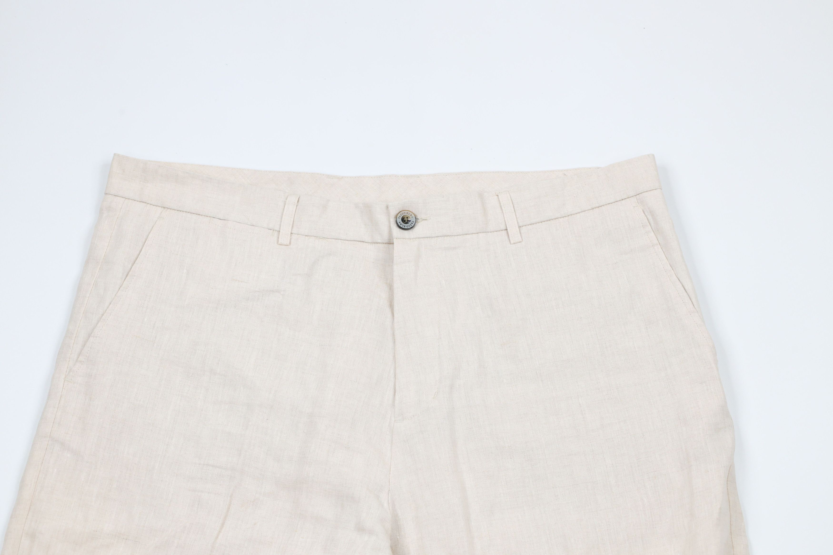 Vintage Vintage 90s Streetwear Linen Blend Harem Beach Pants Beige Size US 36 / EU 52 - 2 Thumbnail