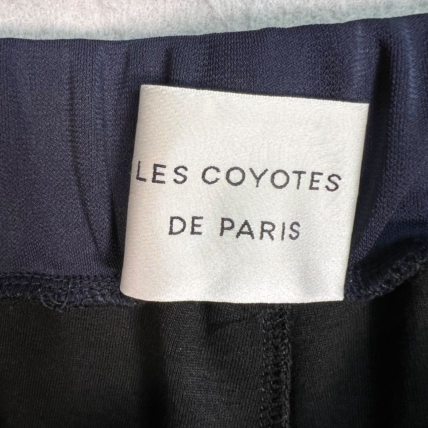 Vintage Les Coyotes De Paris Womens 16 Blue Slim-Fit Pants With Front Zipper Pockets Size 38" / US 16 / IT 52 - 3 Thumbnail