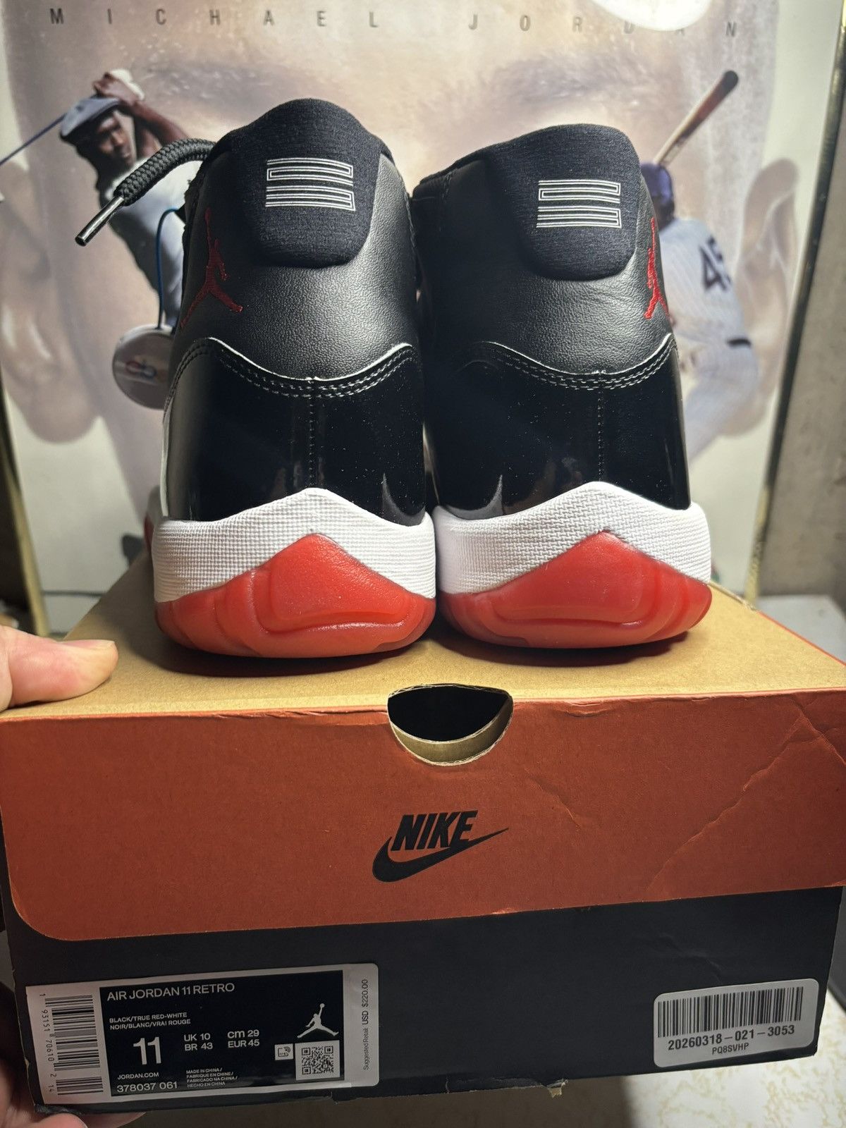 Jordan Brand Jordan Retro 11 ‘bred’ Size US 11 / EU 44 - 7 Thumbnail