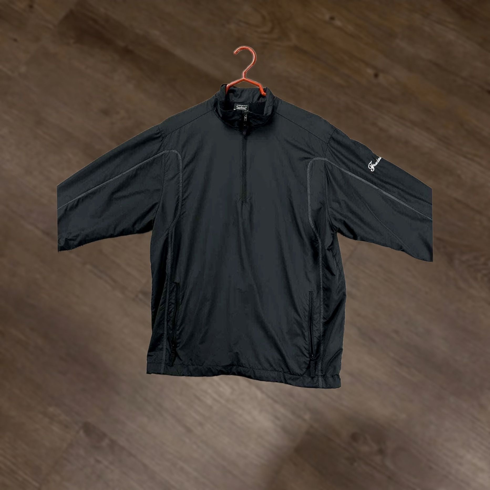 Nike Nike Golf Dri-Fit Windbreaker Jacket Mens Medium Black Lightweight Pullover Short Length 1/4 Zip Varsity Logo Outdoor Sports Shirt Size US M / EU 48-50 / 2 - 1 Thumbnail