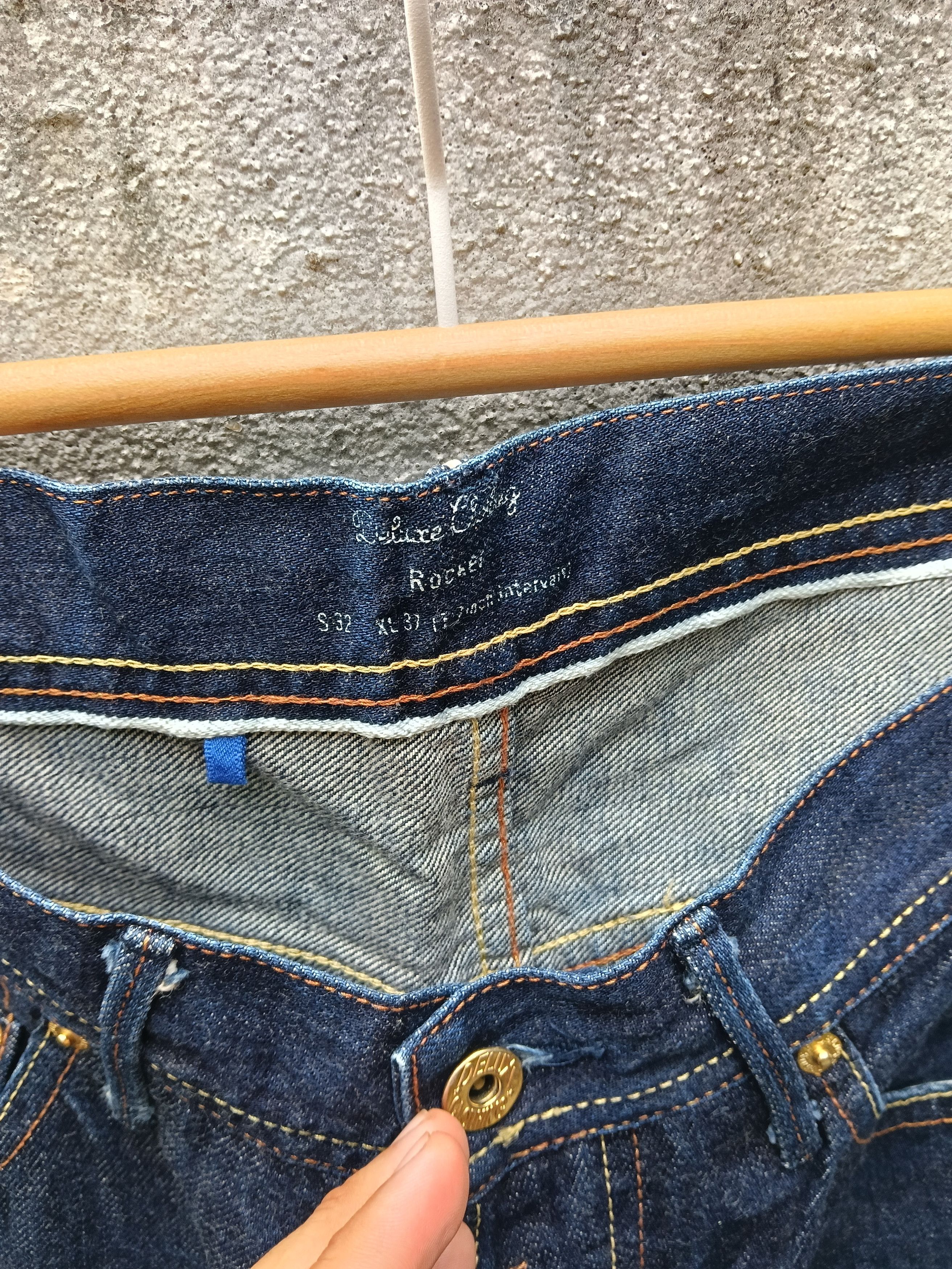 Japanese Brand 💥 Deluxe Clothing Japanese Selvedge Jeans Slim Fit💥 Size US 32 / EU 48 - 4 Thumbnail