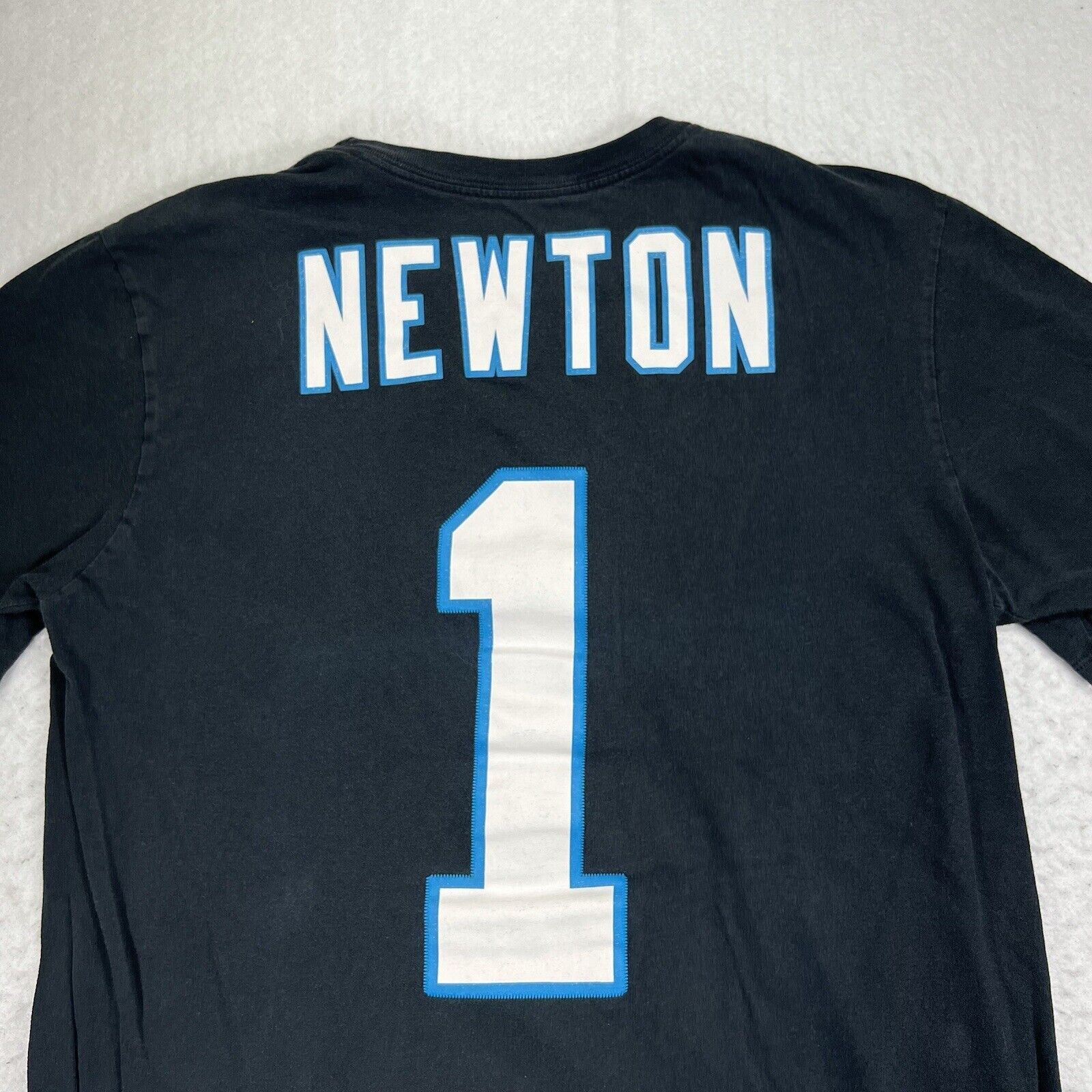 Nike Nike NFL Carolina Panthers Small Cam Newton #1 Black T-Shirt Size US S / EU 44-46 / 1 - 10 Thumbnail