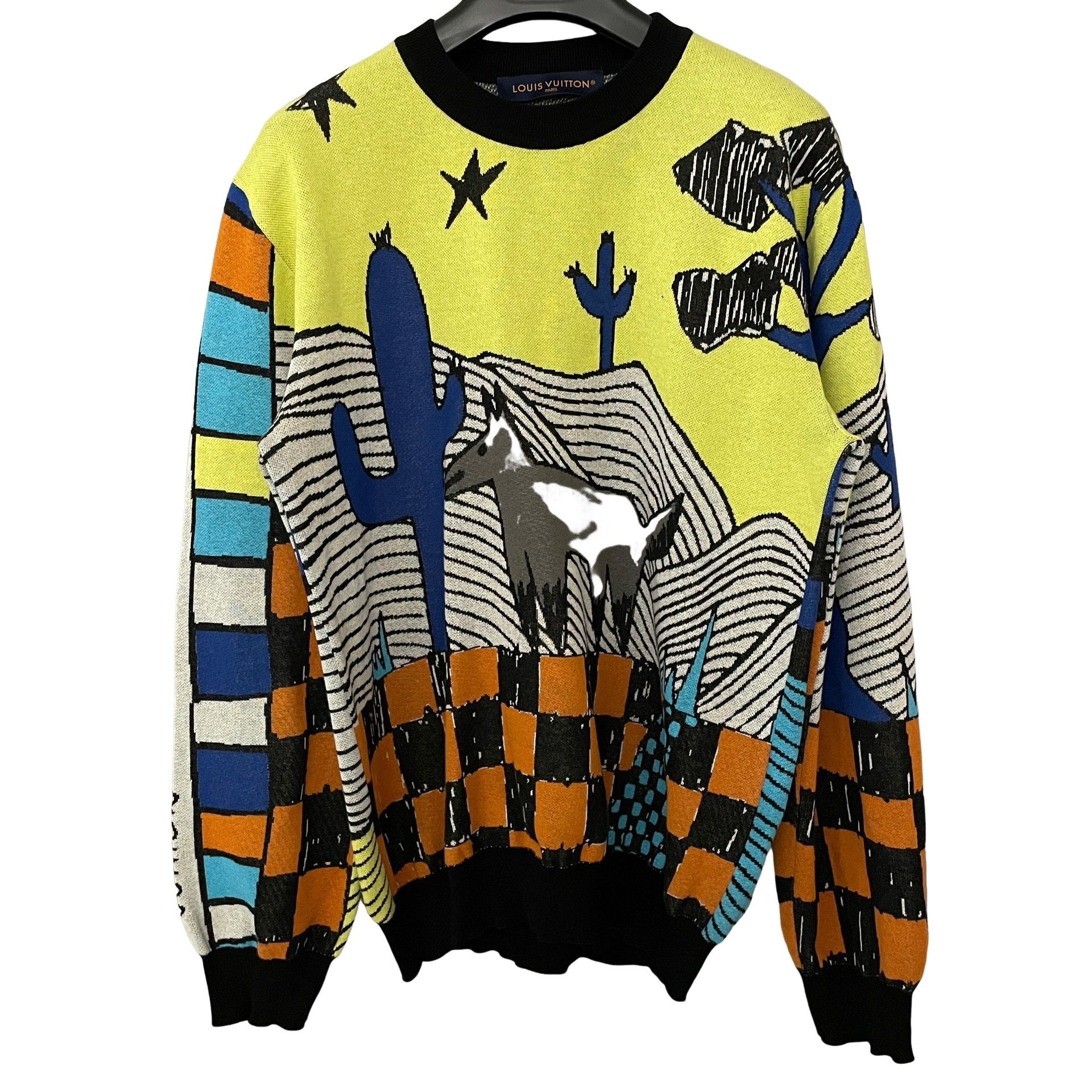 Louis Vuitton Louis Vuitton Cartoon Desert Intarsia Sweater XS Size US XS / EU 42 / 0 - 1 Thumbnail