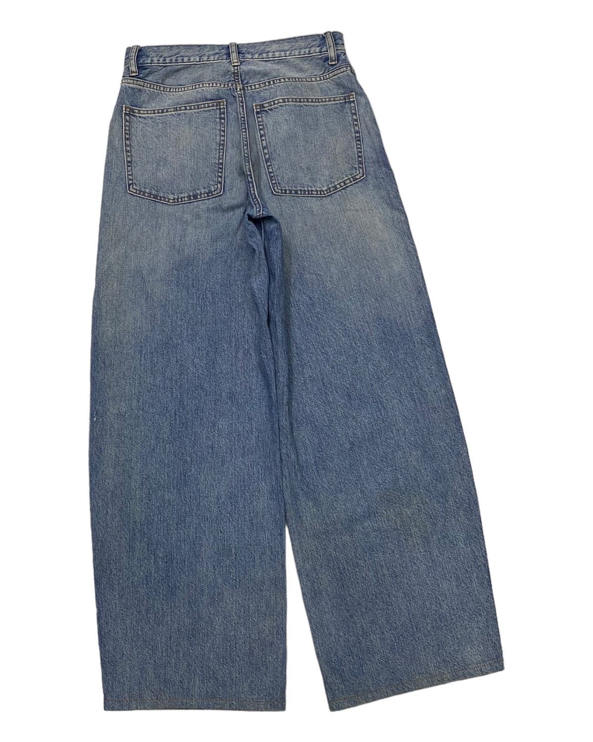 Undercover × Uniqlo 🔥RARE UNDERCOVER UNIQLO BAGGY WIDE DENIM JEANS Size US 29 - 4 Thumbnail