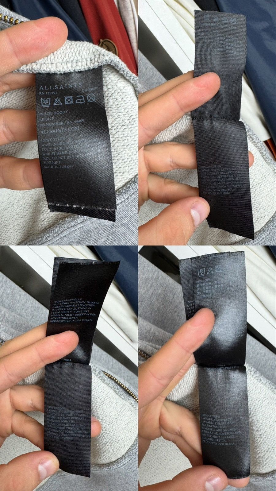 Allsaints Allsaints Wilde Zip Hoodie Size US M / EU 48-50 / 2 - 7 Thumbnail