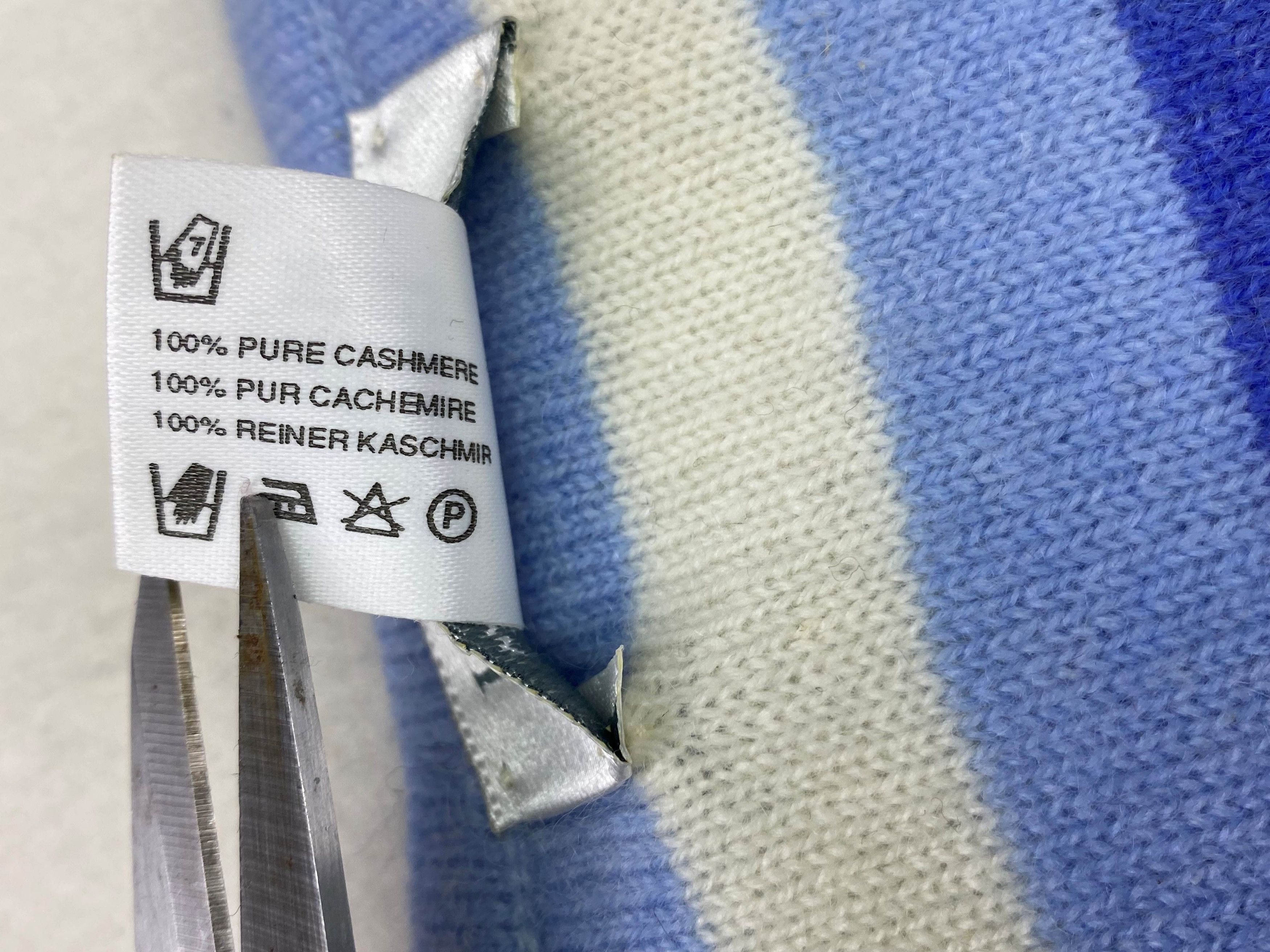 Vintage Hawick scarf Cashmere Stripes Vintage Scarves Scotland Size ONE SIZE - 10 Thumbnail