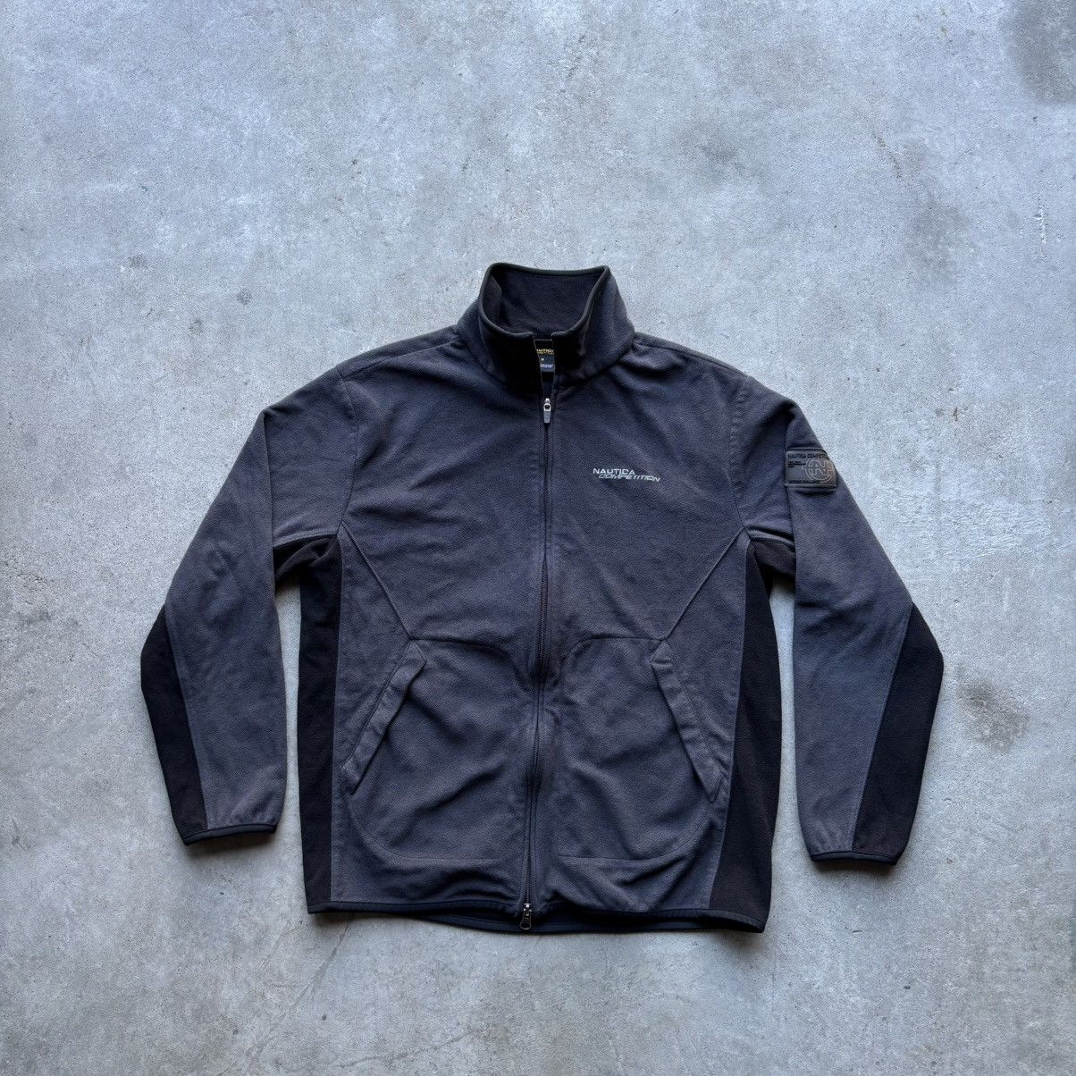 Nautica × Vintage vintage Y2K NAUTICA COMPETITION Zip-up Patch Fleece Jacket Size US M / EU 48-50 / 2 - 13 Thumbnail