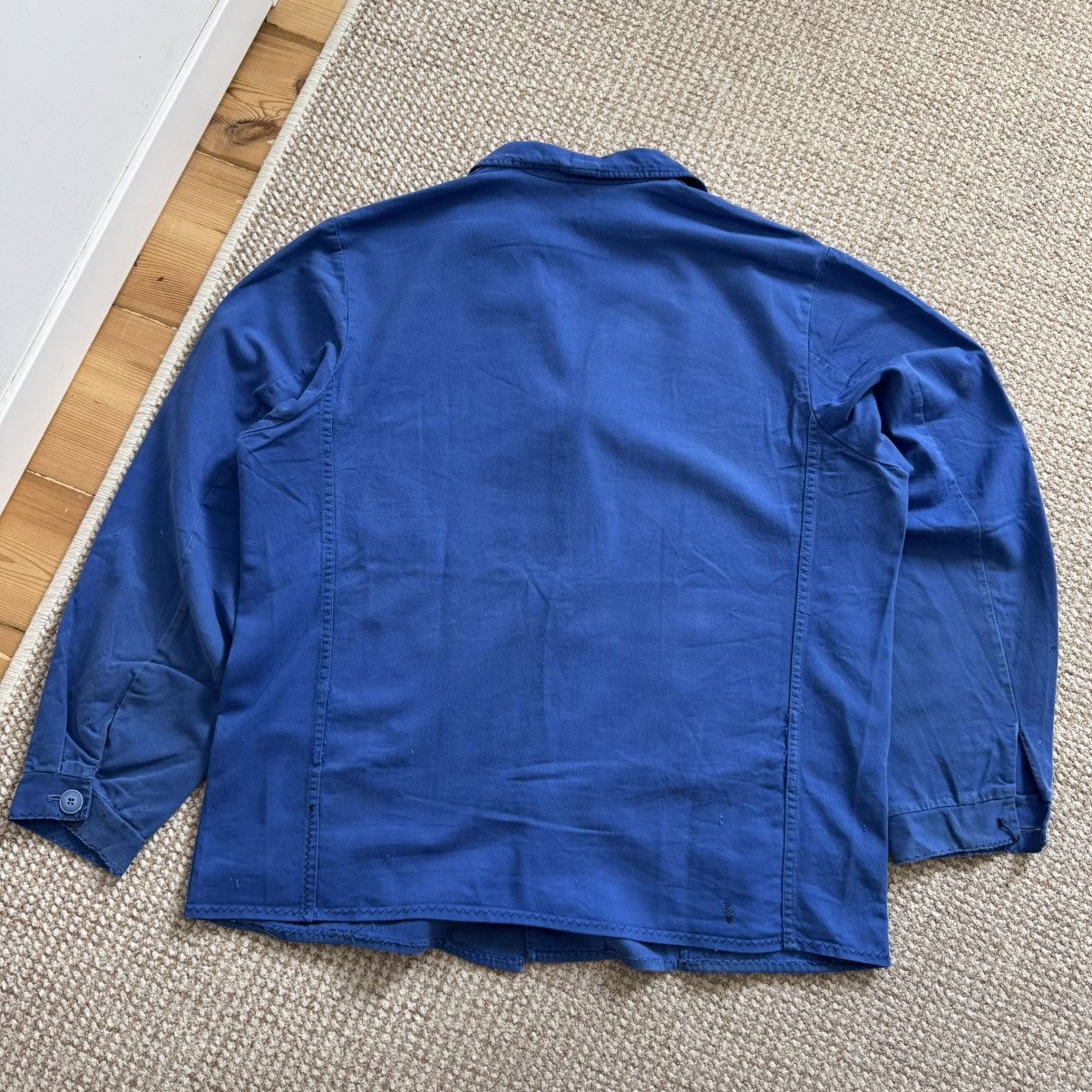 Le Laboureur Vintage french distressed workwear faded jacket Size US L / EU 52-54 / 3 - 11 Thumbnail