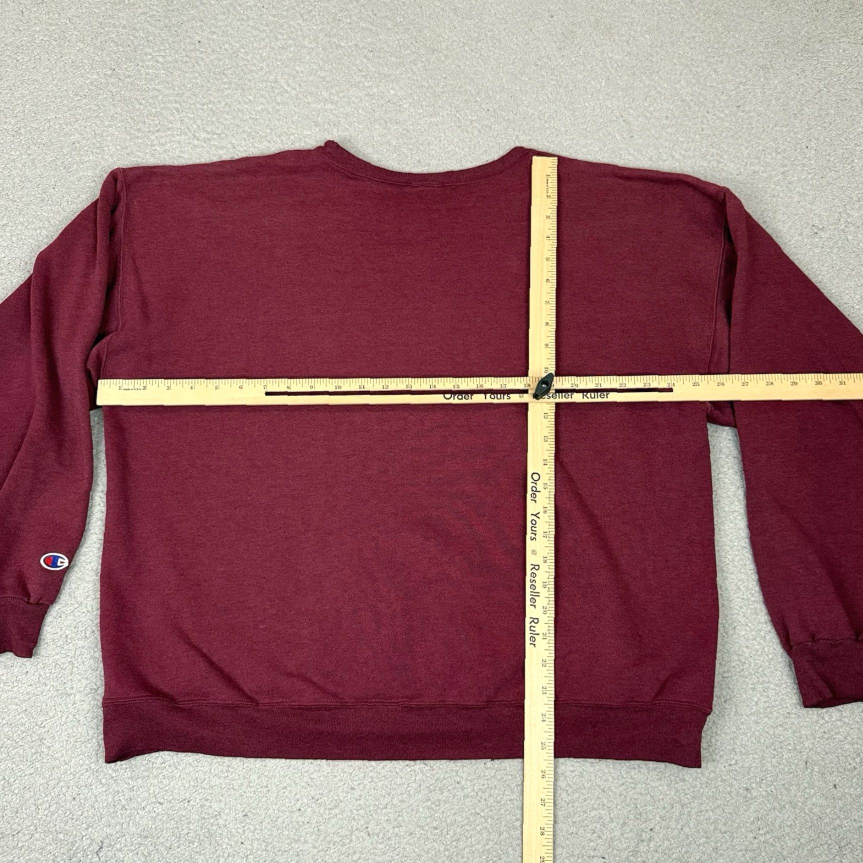Champion VINTAGE Champion Sweatshirt Men XL Red Burgundy Distressed Crewneck Faded 90s Pullover Size US XL / EU 56 / 4 - 7 Thumbnail