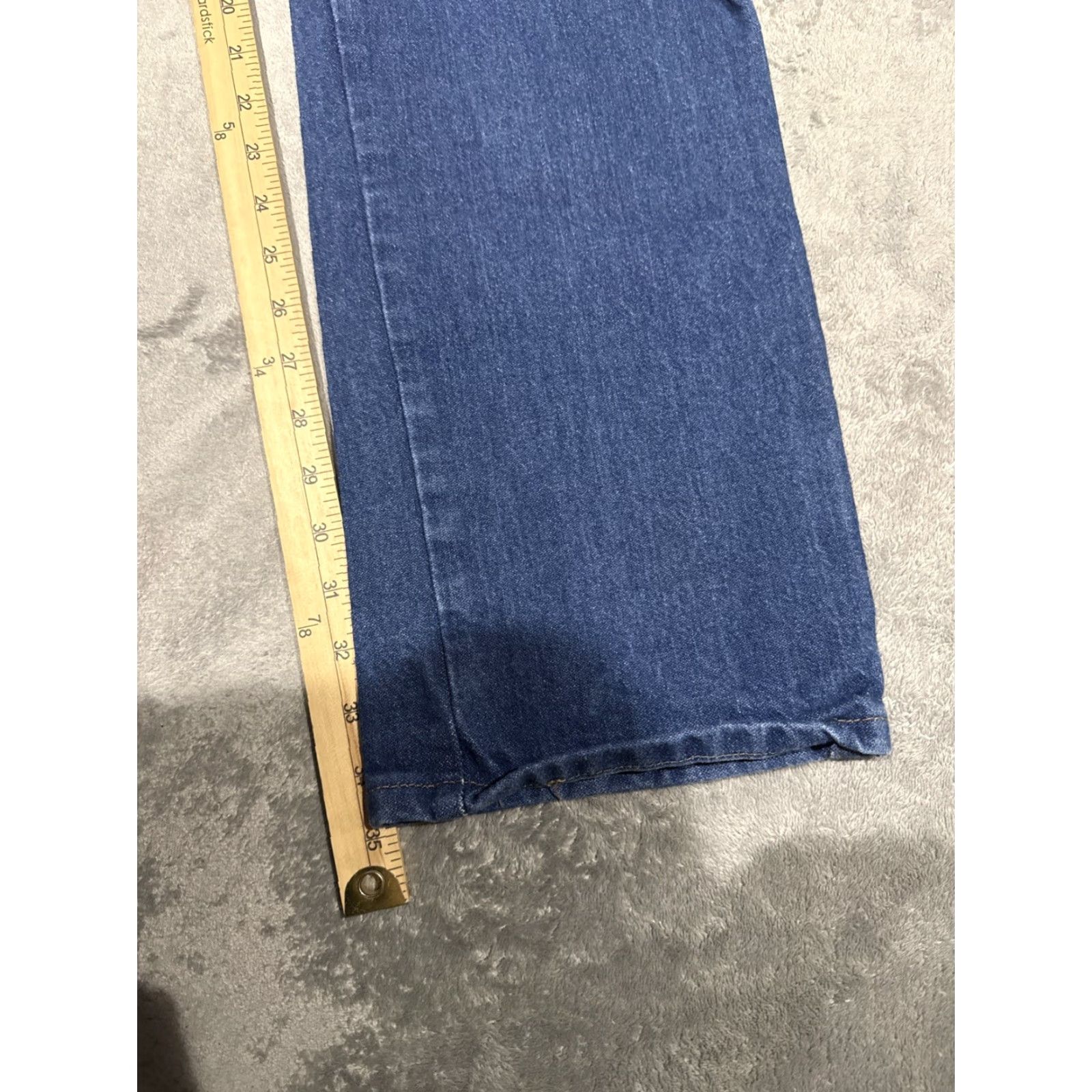 Wrangler Wrangler Jeans Mens 34x35 Blue Denim Original Fit Cowboy Cut Western Tag 36x36 Size US 34 / EU 50 - 4 Thumbnail