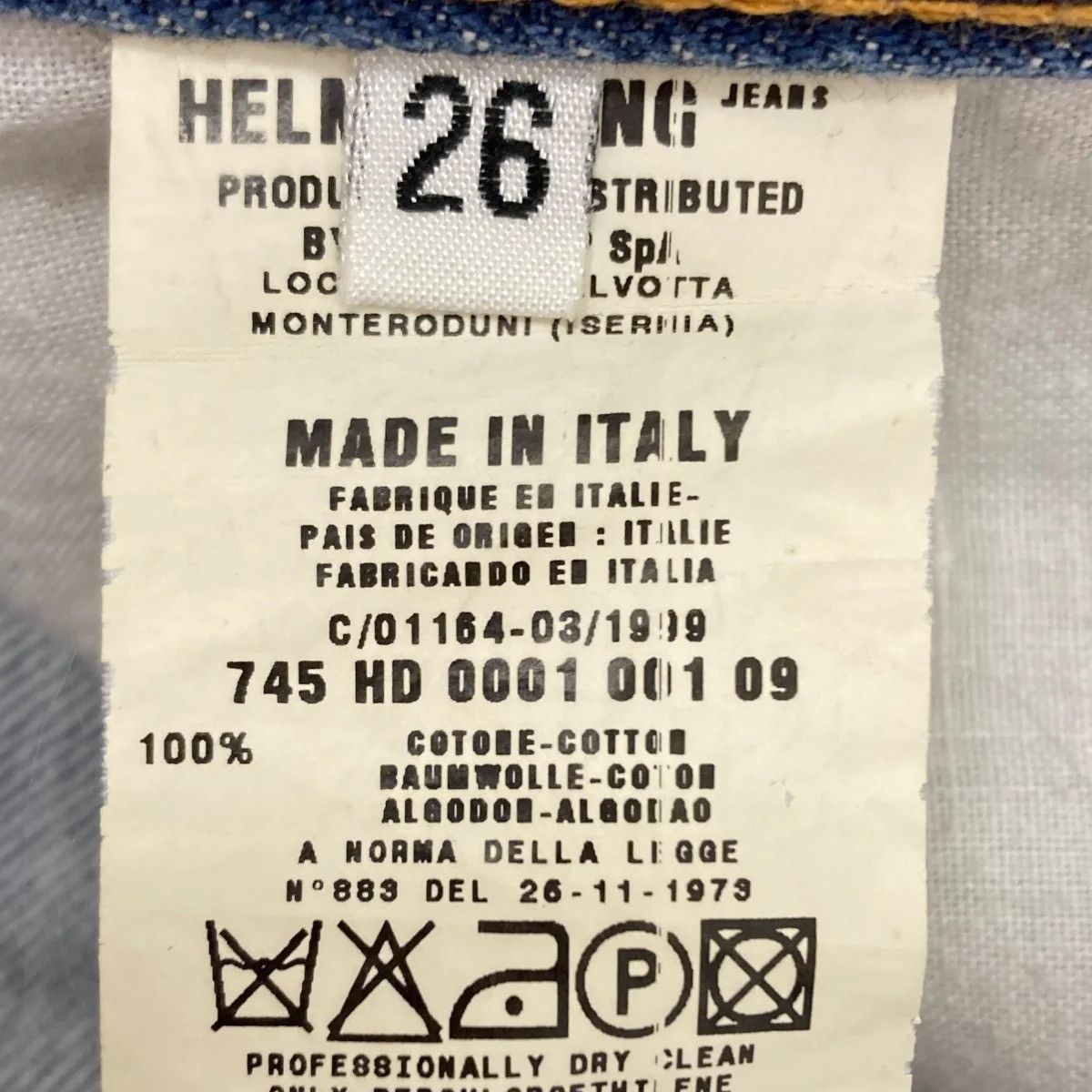 Helmut Lang Archive 1999 Straight Leg Denim Pants Size 26" / US 2 / IT 38 - 5 Thumbnail